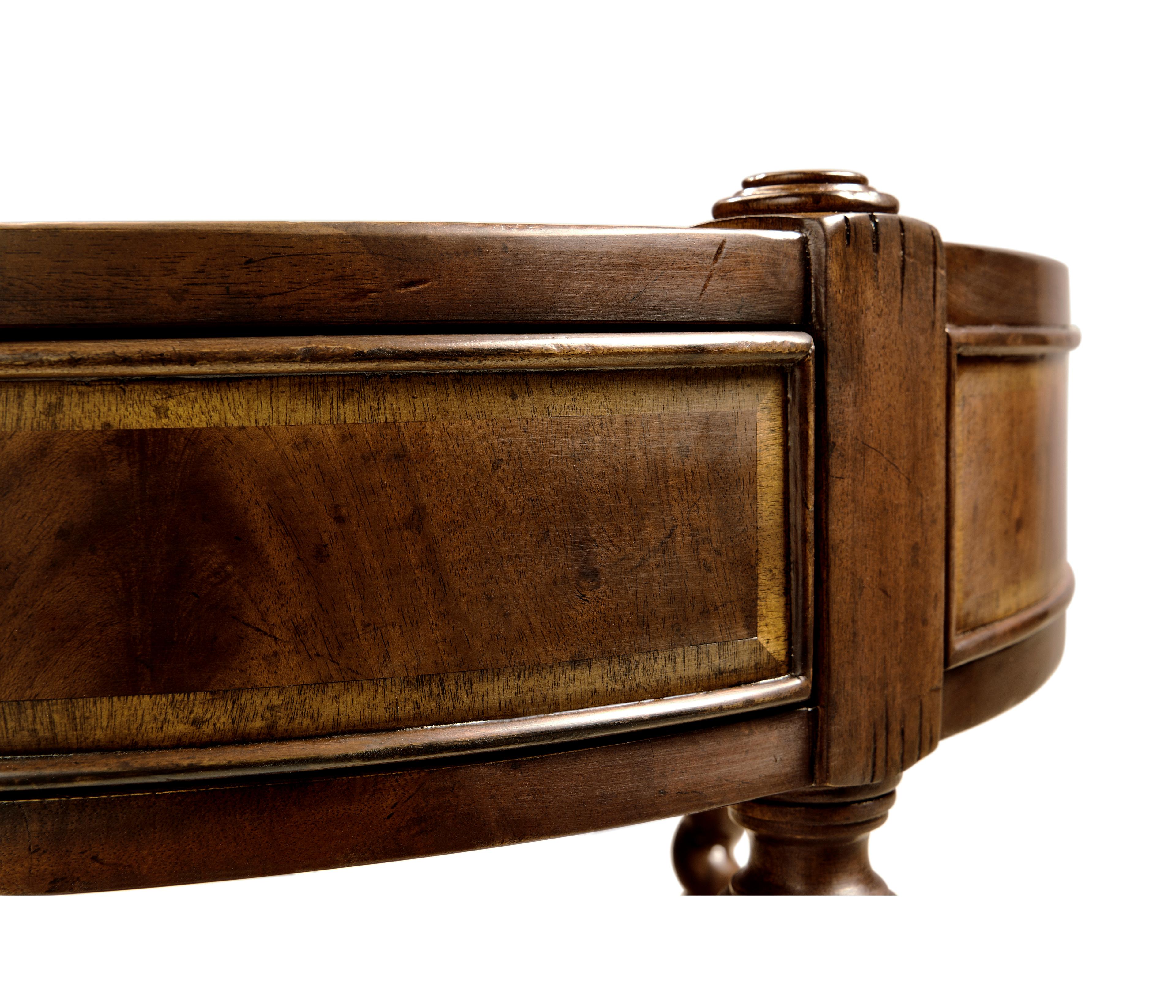 Jonathan Charles Jc Traditional Round Wood Antique Mahogany End Table