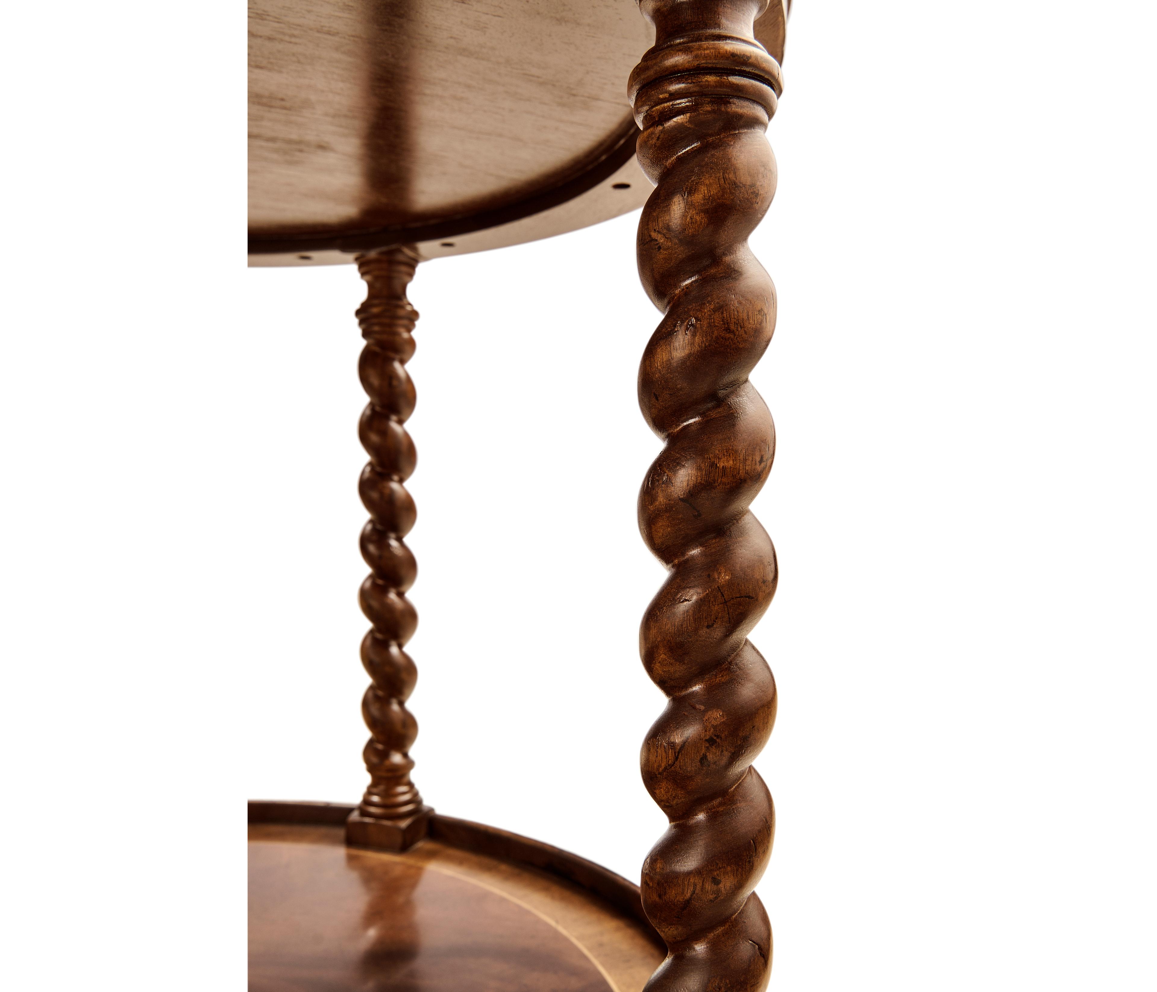 Jonathan Charles Jc Traditional Round Wood Antique Mahogany End Table