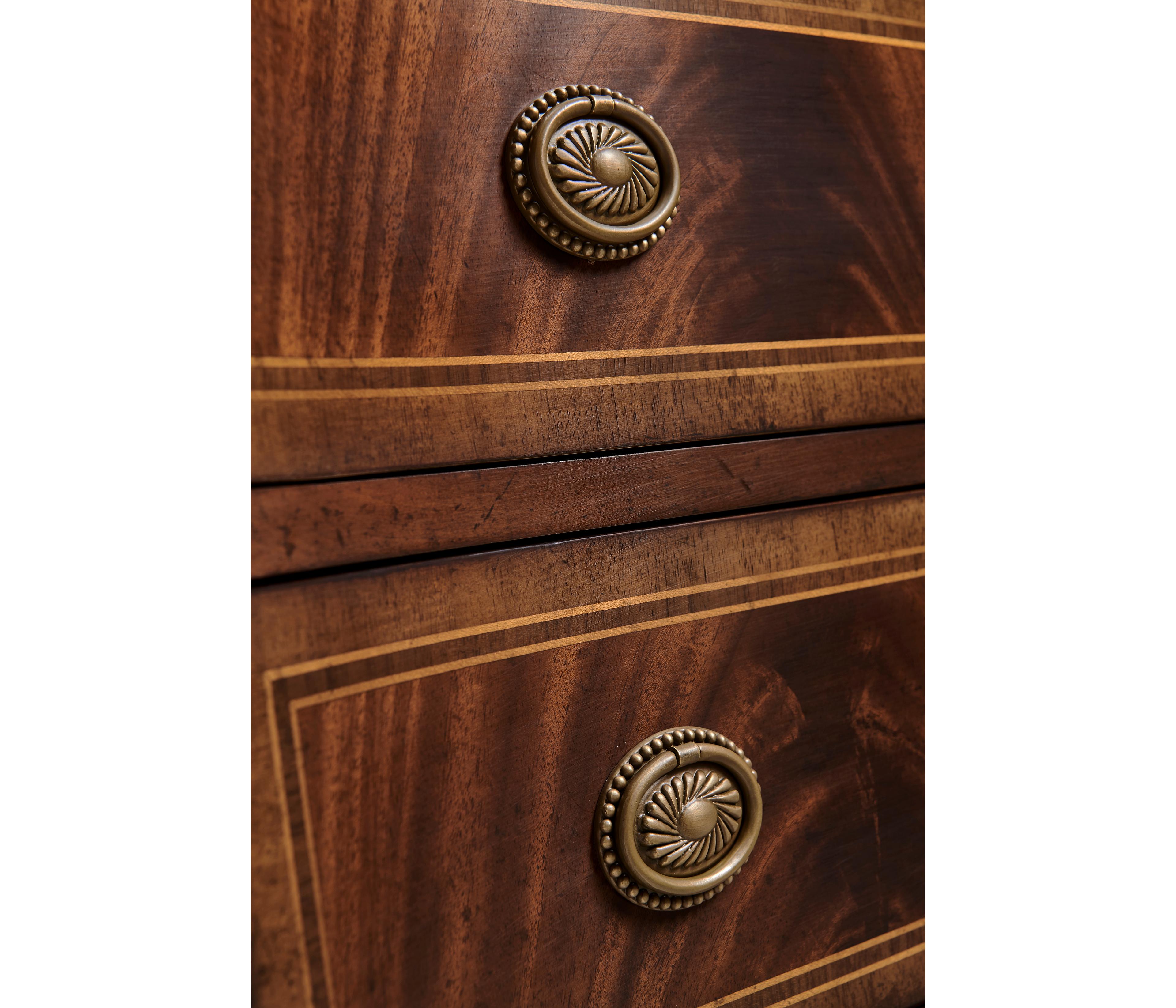 Jonathan Charles Buckingham Acacia Wood Antique Mahogany Sideboard