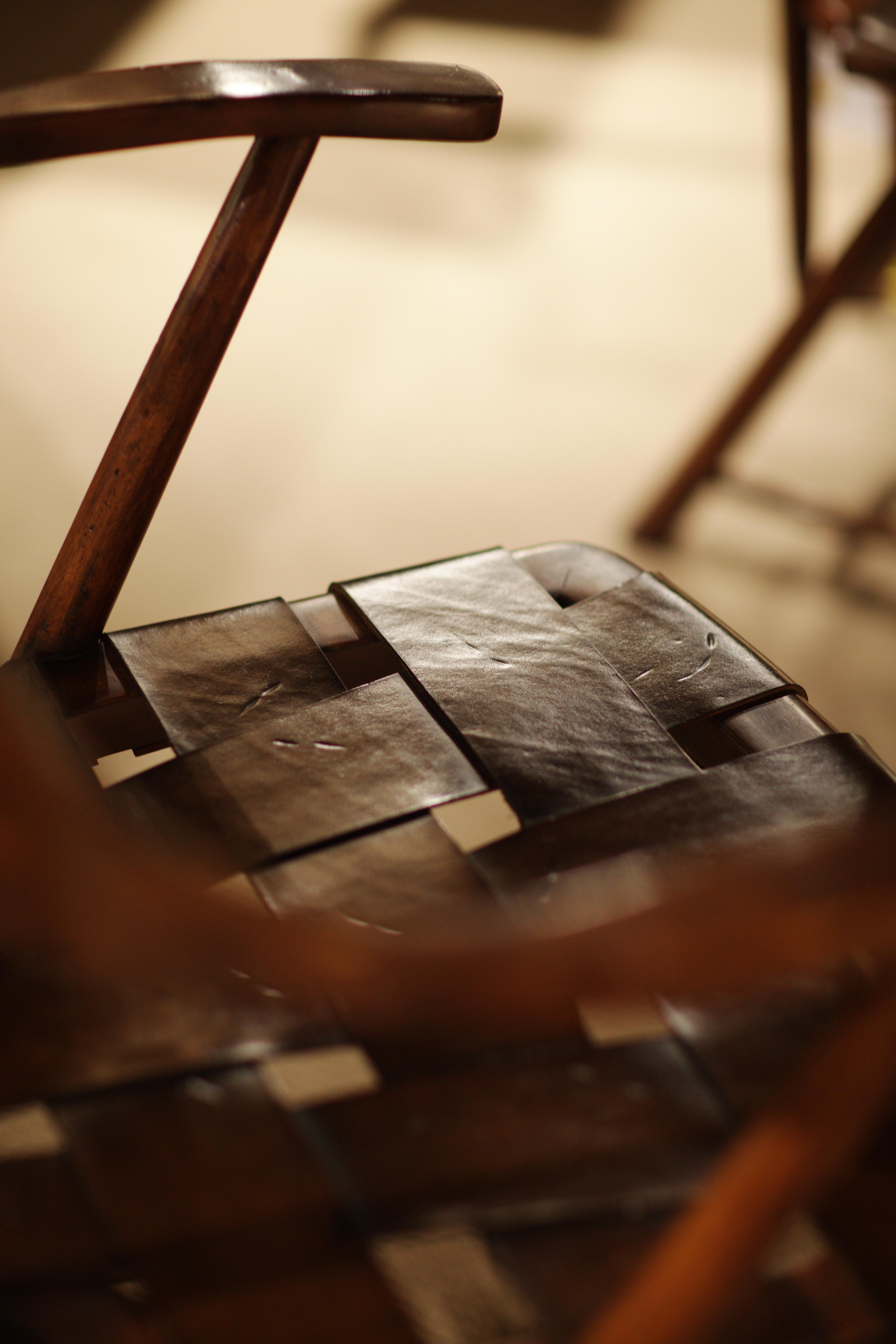 Jonathan Charles Jc Traditional Acacia Wood Brown Leather Arm Dining Chair
