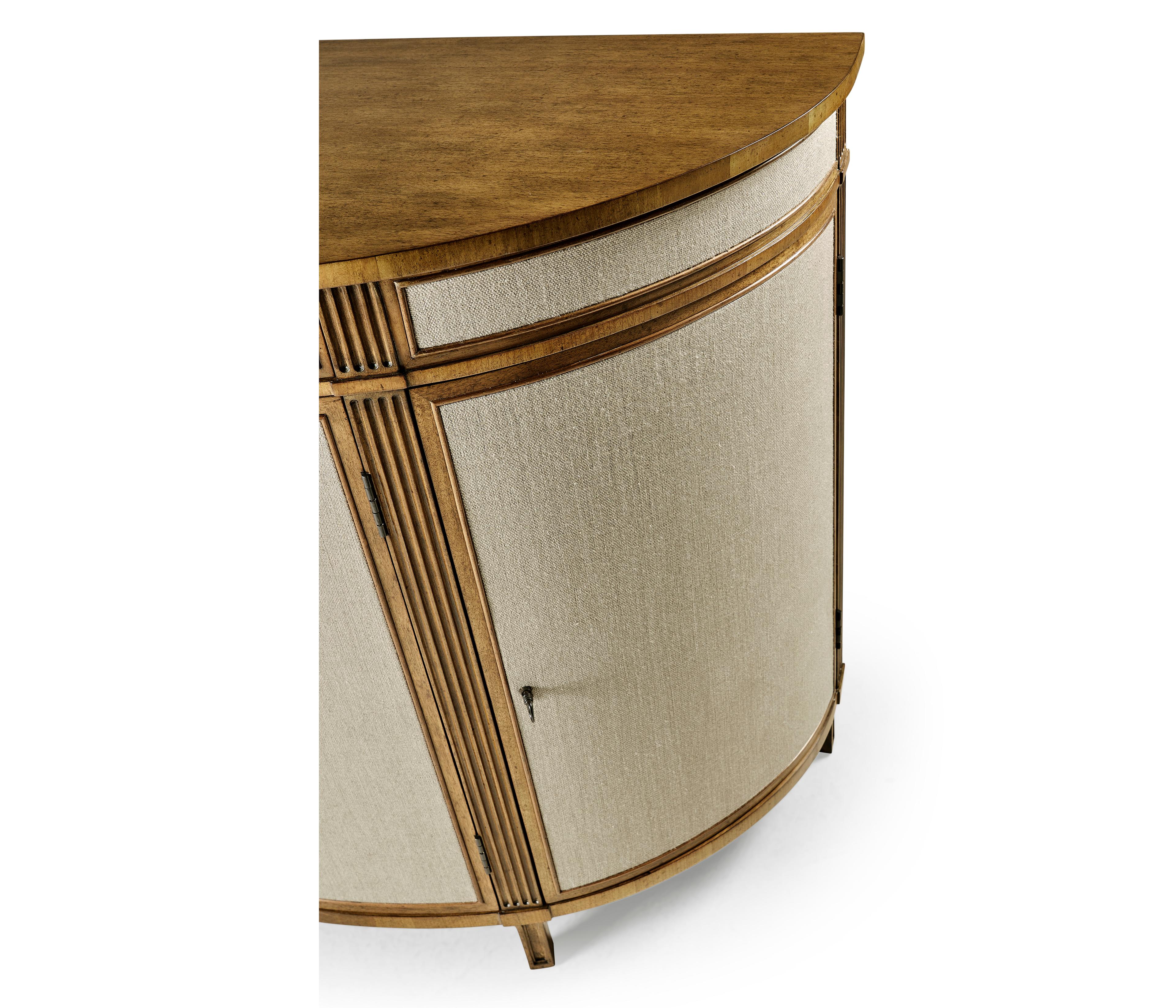 Jonathan Charles Reimagined Acacia Wood Water Pu Coated Fabric Sideboard