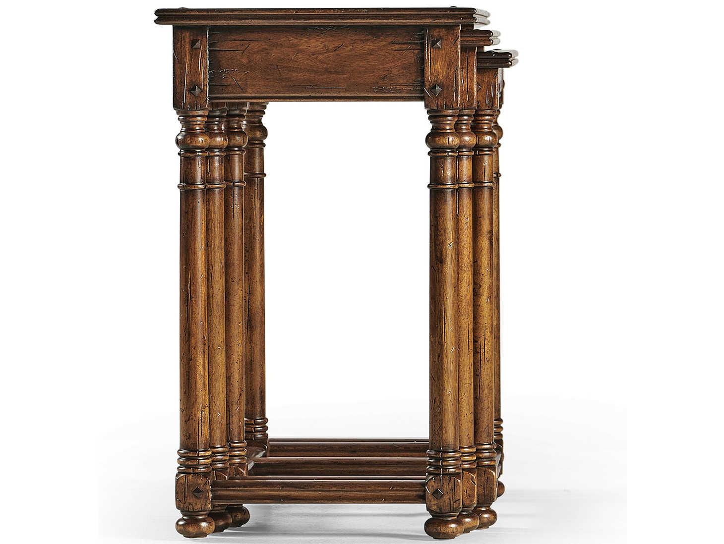 Jonathan Charles Jc Casual Rectangular Wood Country Oyster End Table