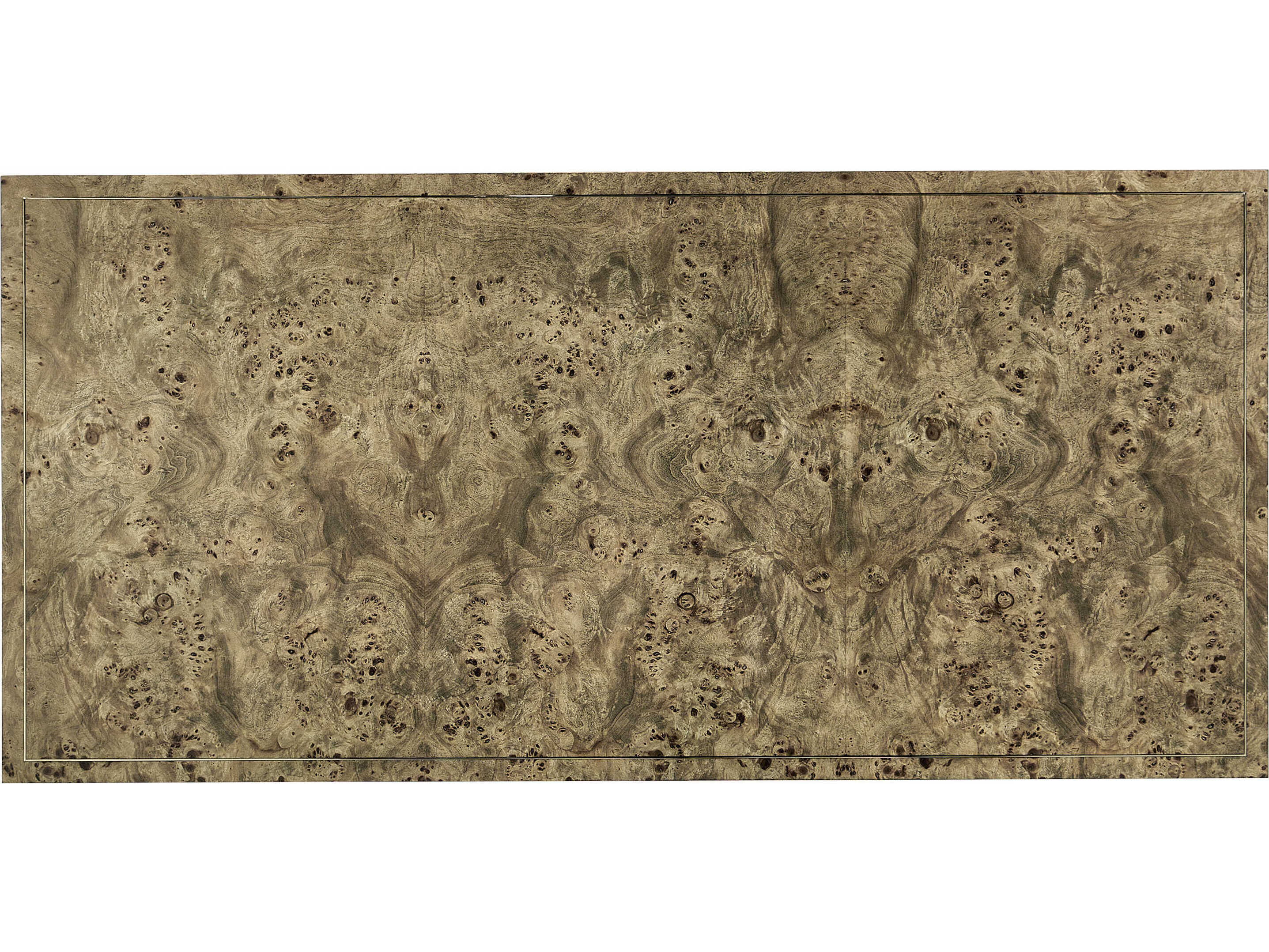 Jonathan Charles Reimagined Golden Amber Burr Black Burlwood Secretary Desk