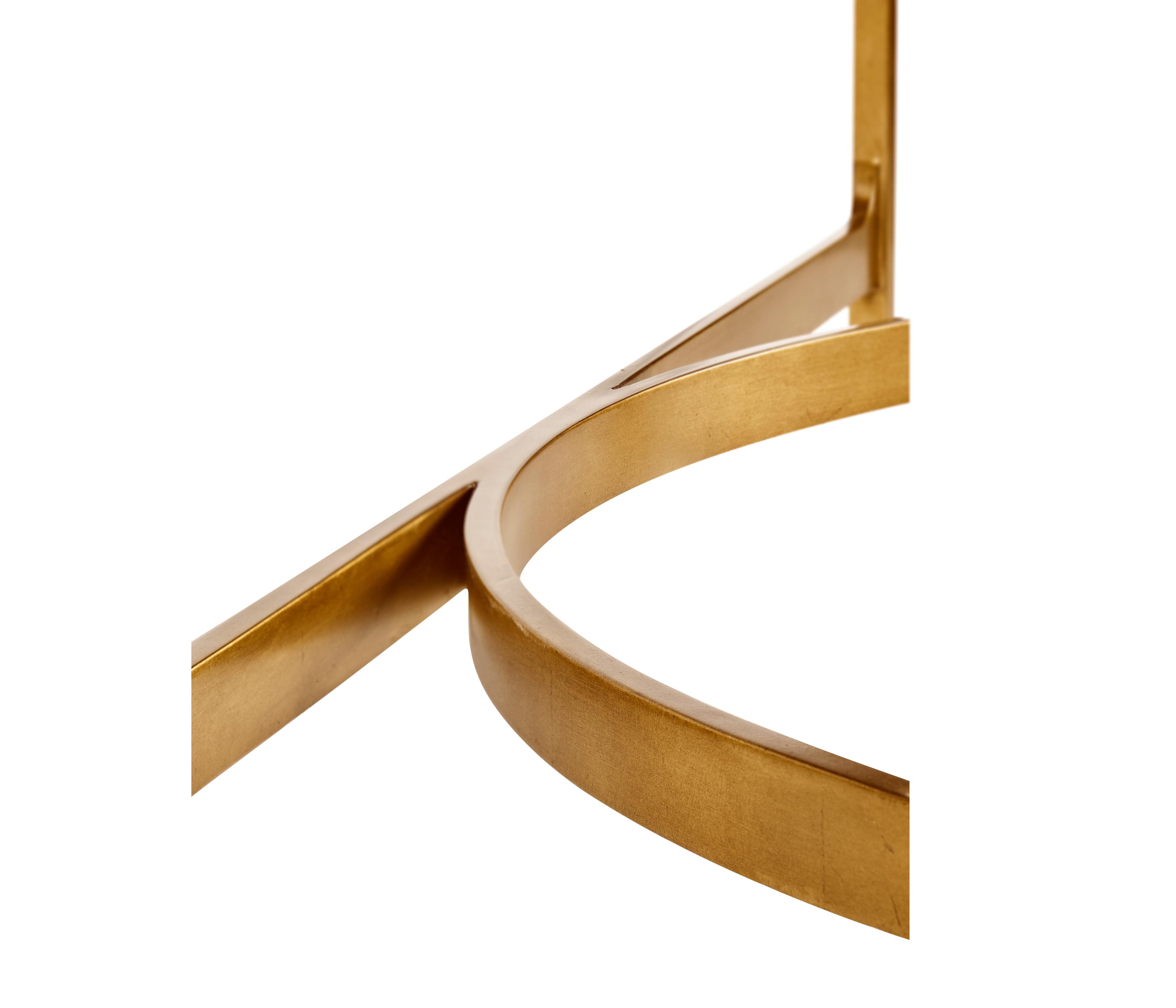 Jonathan Charles Jc Modern Glass Gilded Iron Console Table