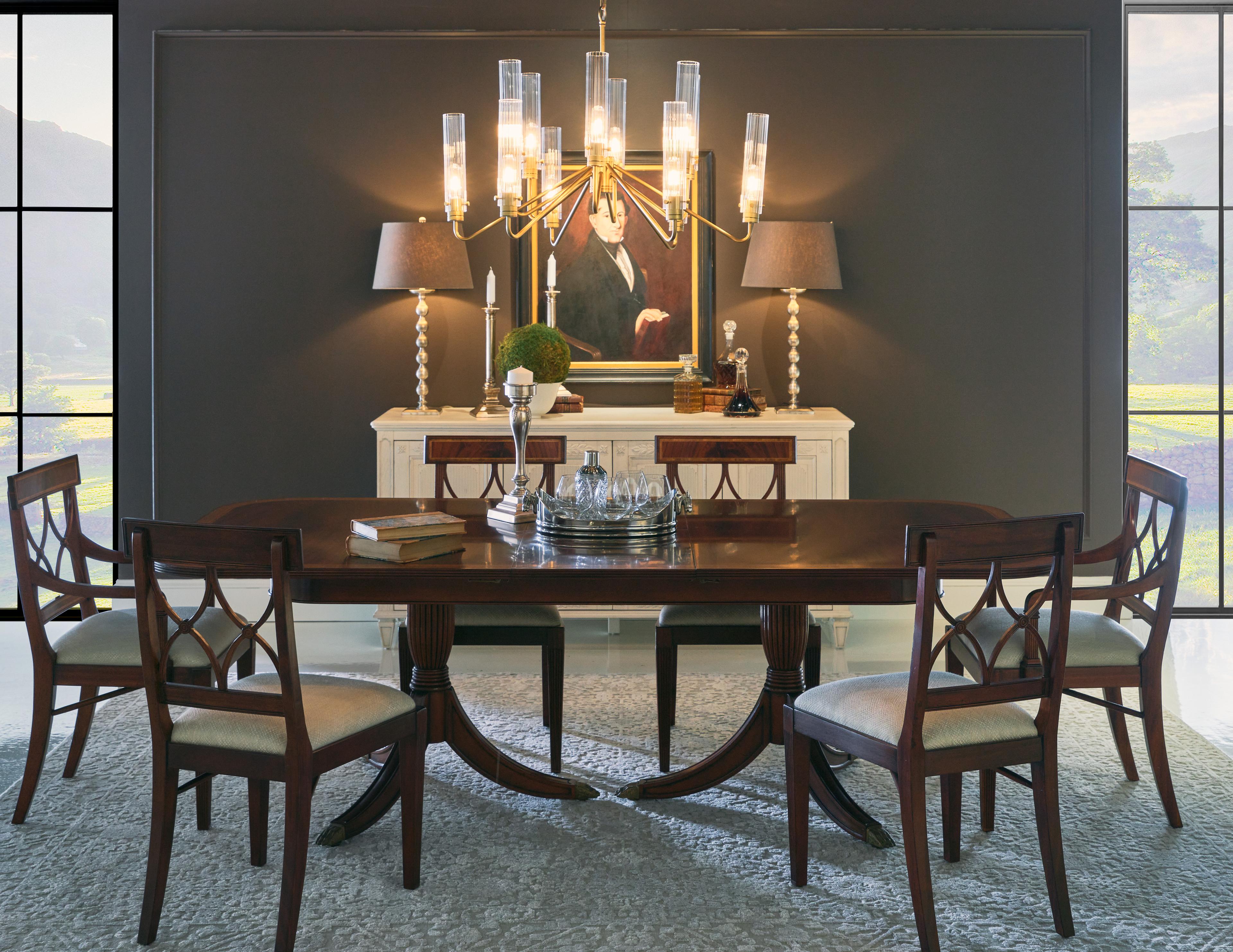 Jonathan Charles Jc Traditional Acacia Wood Brown Upholstered Arm Dining Chair