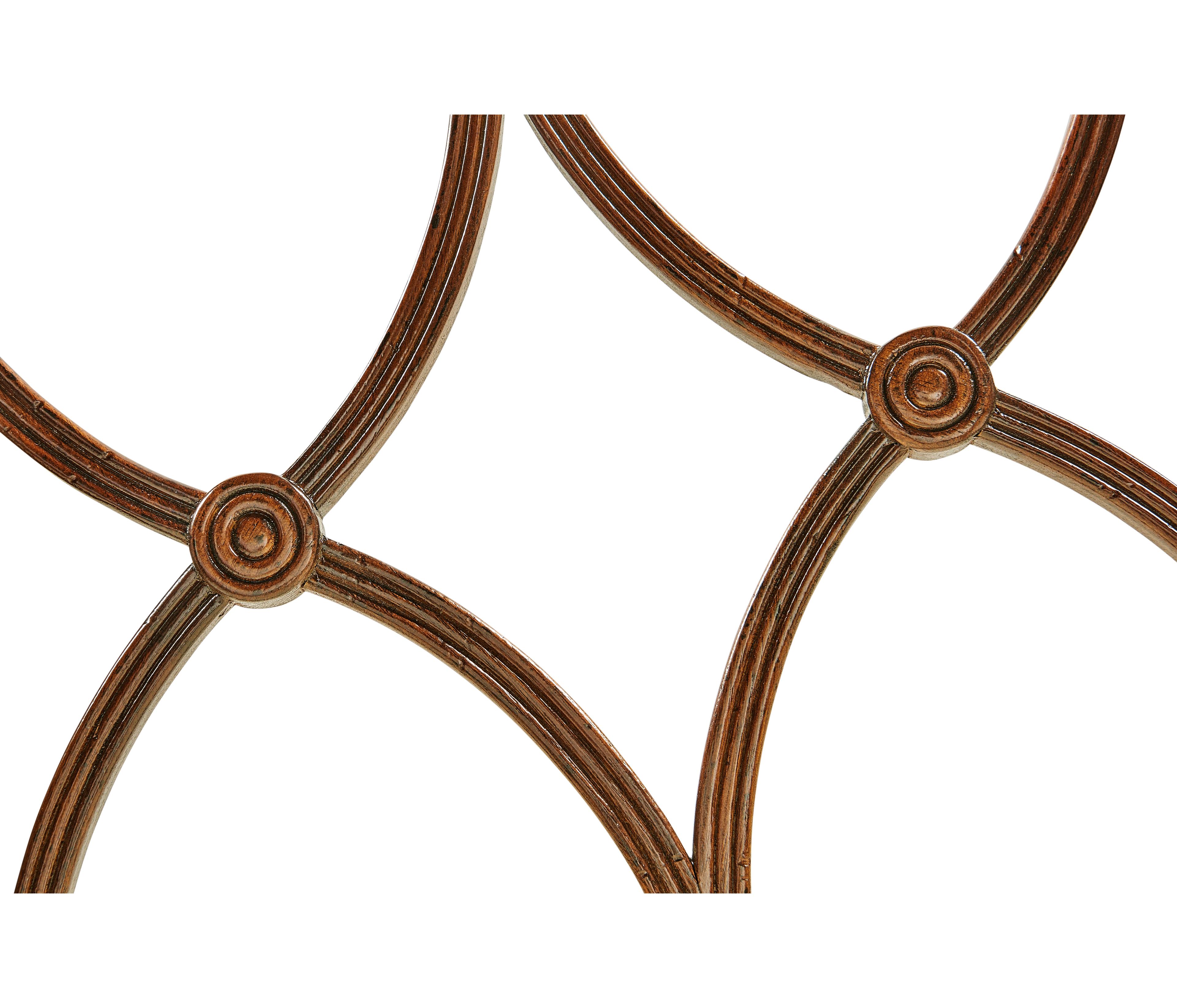 Jonathan Charles Jc Traditional Acacia Wood Brown Upholstered Armless Dining Chair