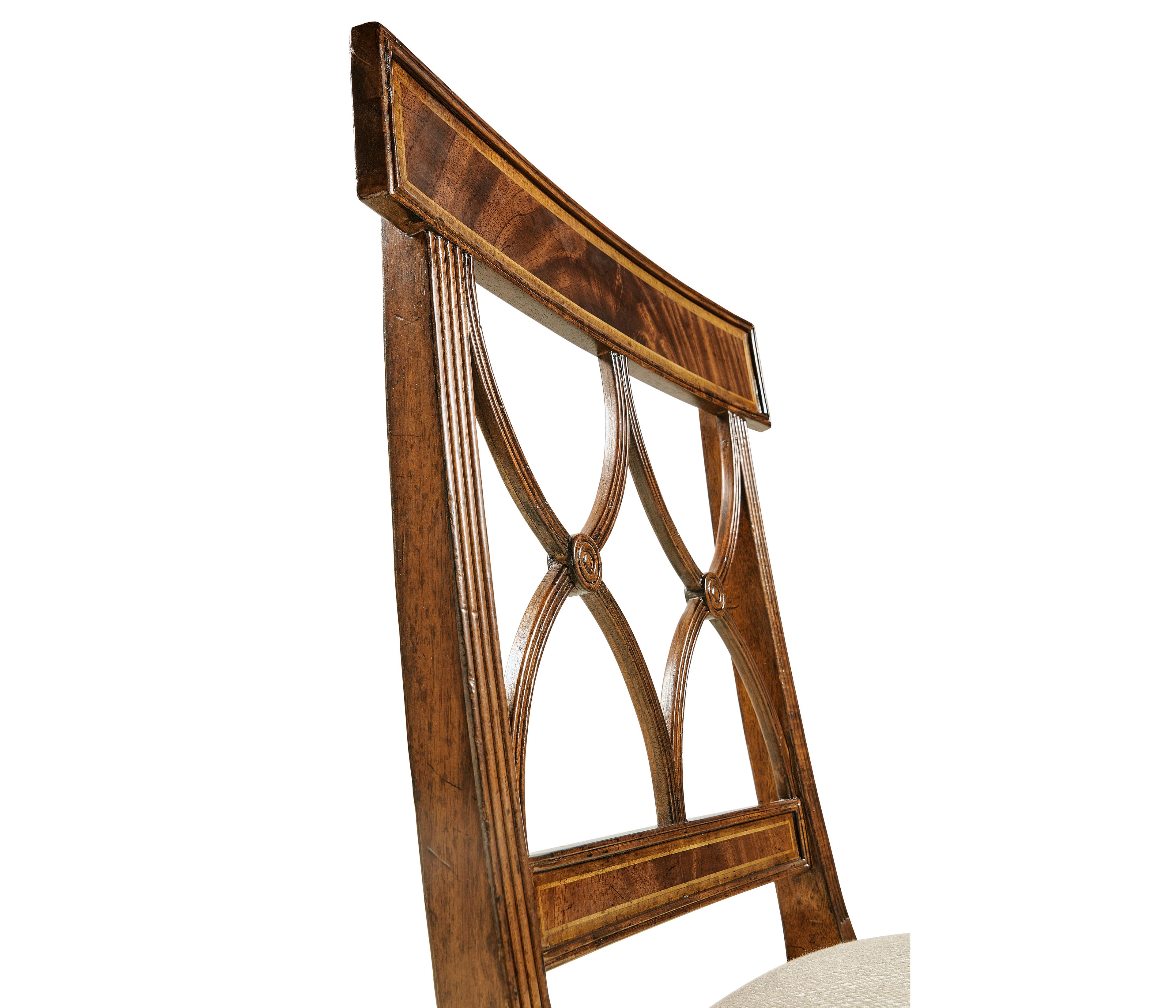 Jonathan Charles Jc Traditional Acacia Wood Brown Upholstered Armless Dining Chair