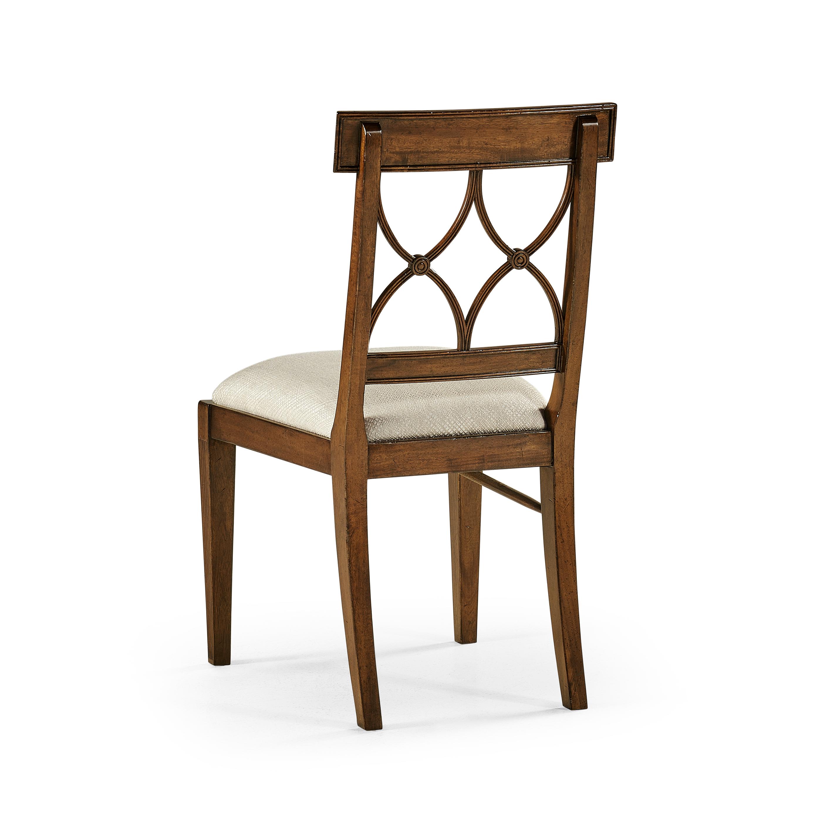 Jonathan Charles Jc Traditional Acacia Wood Brown Upholstered Armless Dining Chair