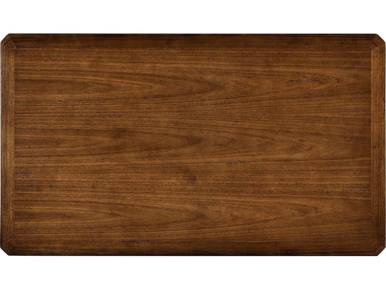 Jonathan Charles Jc Casual Rectangular Wood Walnut Coffee Table