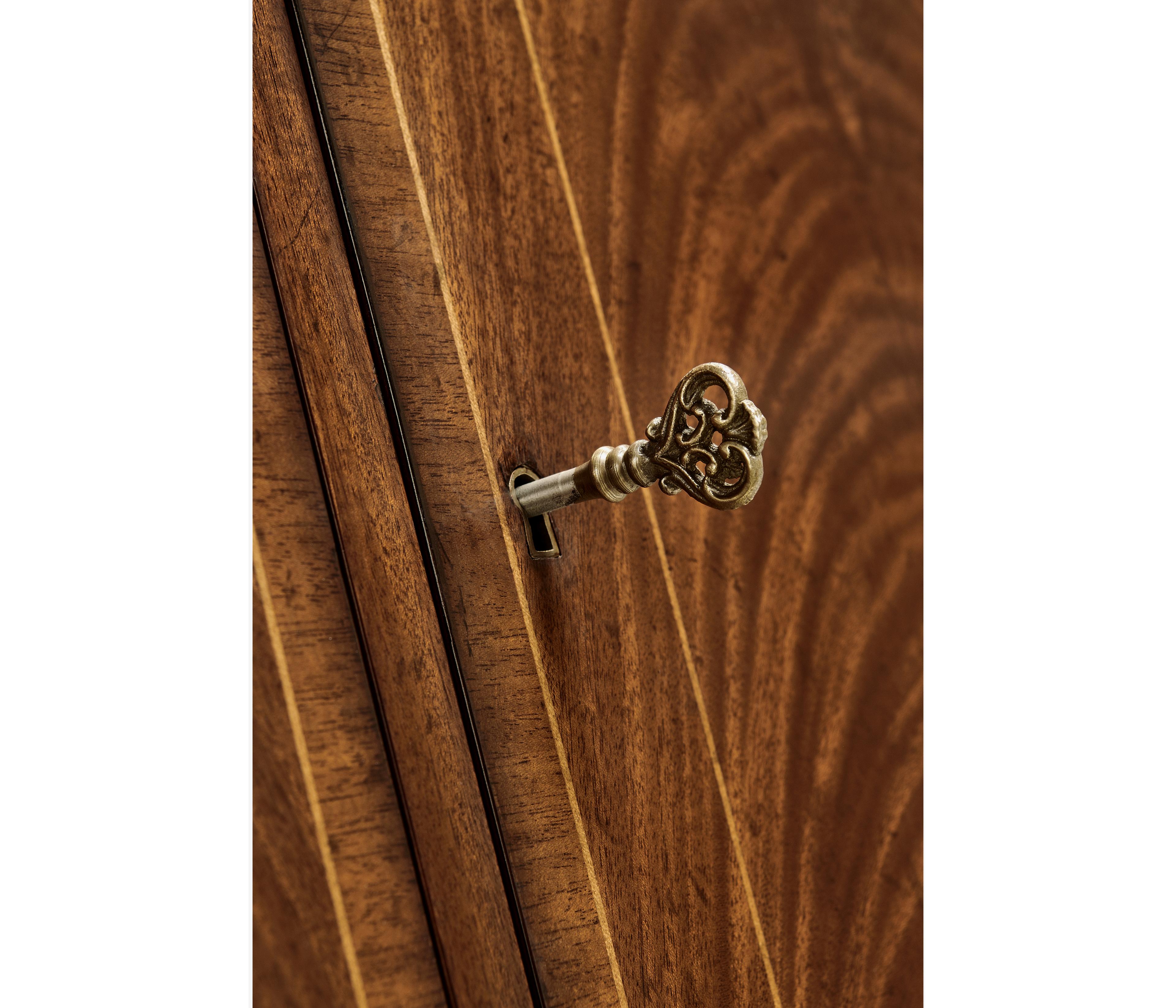 Jonathan Charles Buckingham Acacia Wood Antique Mahogany Sideboard