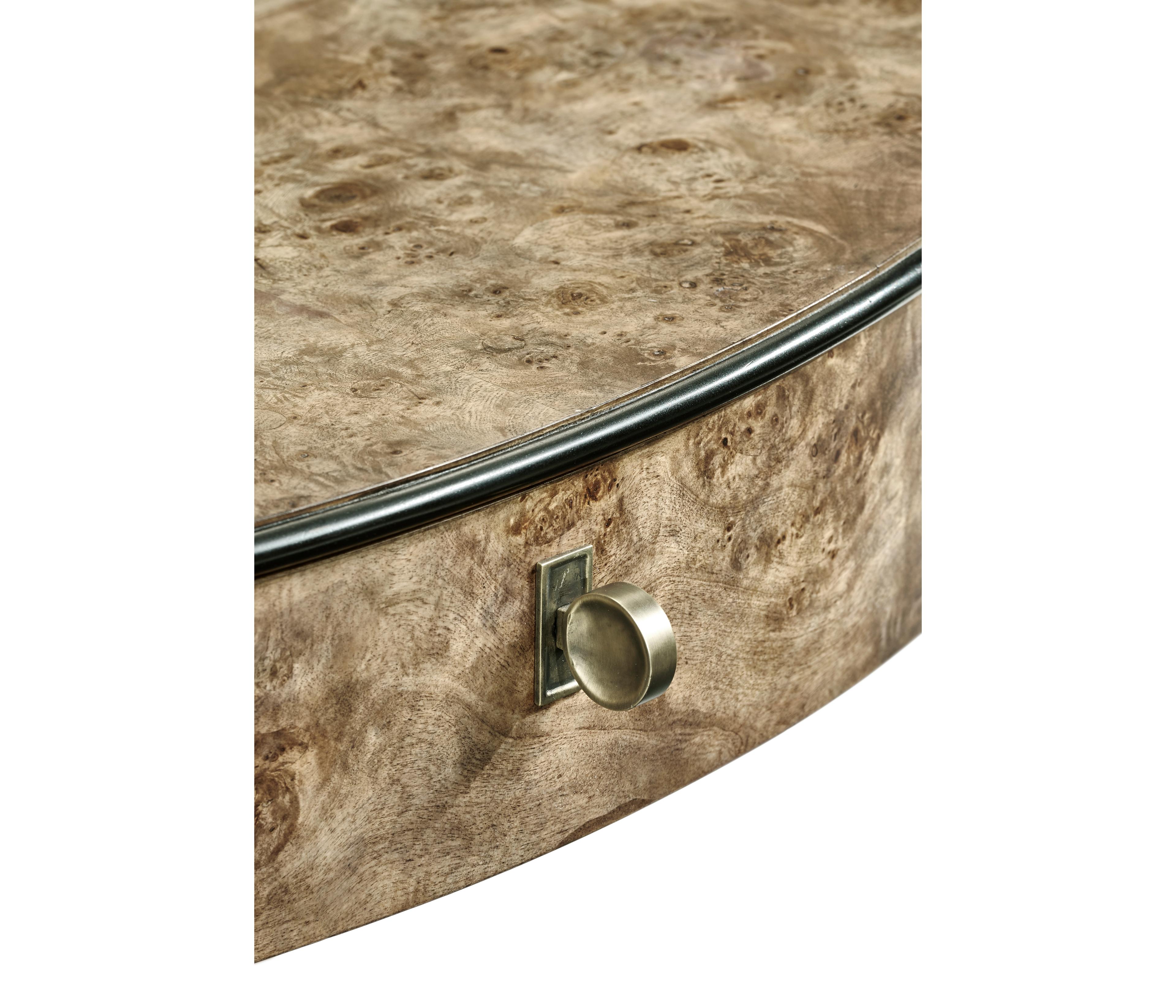 Jonathan Charles Hamilton 1-Drawer Burlwood Nightstand