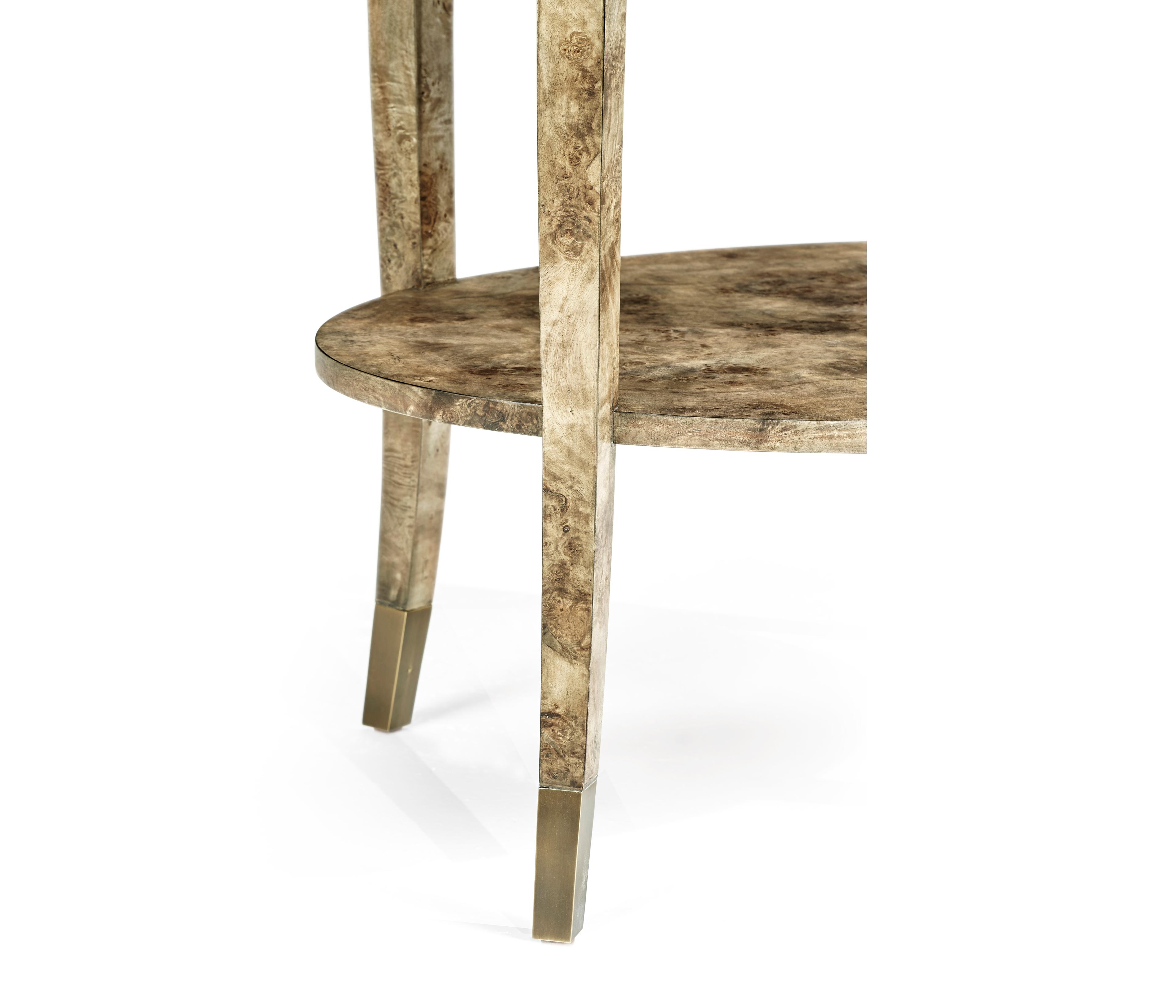 Jonathan Charles Hamilton 1-Drawer Burlwood Nightstand