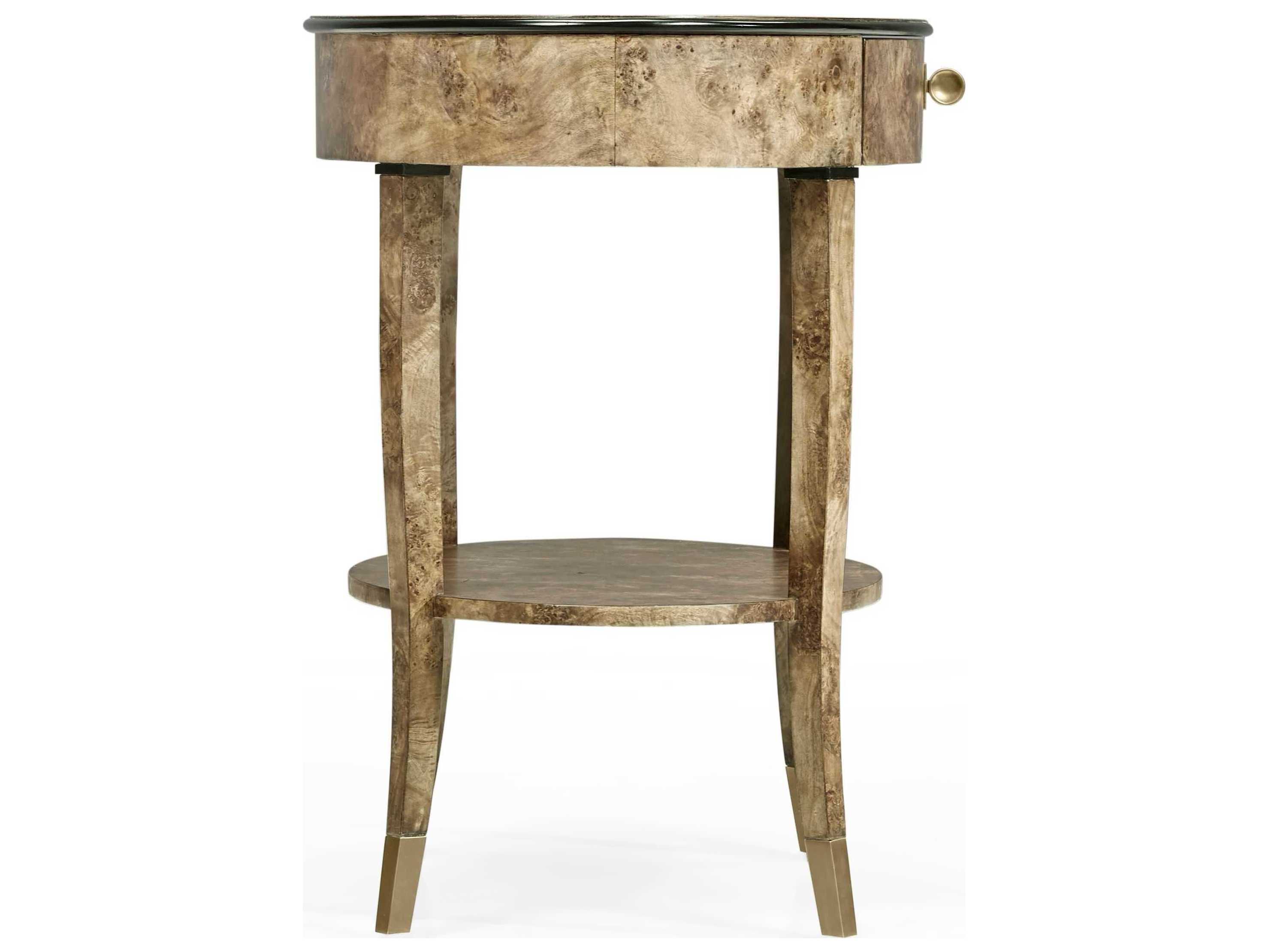 Jonathan Charles Hamilton 1-Drawer Burlwood Nightstand