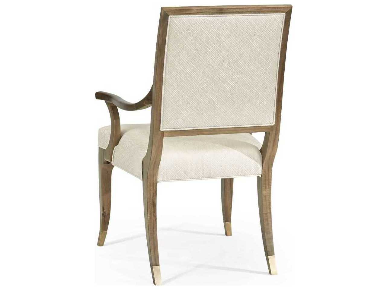 Jonathan Charles Hamilton Brown Upholstered Arm Dining Chair