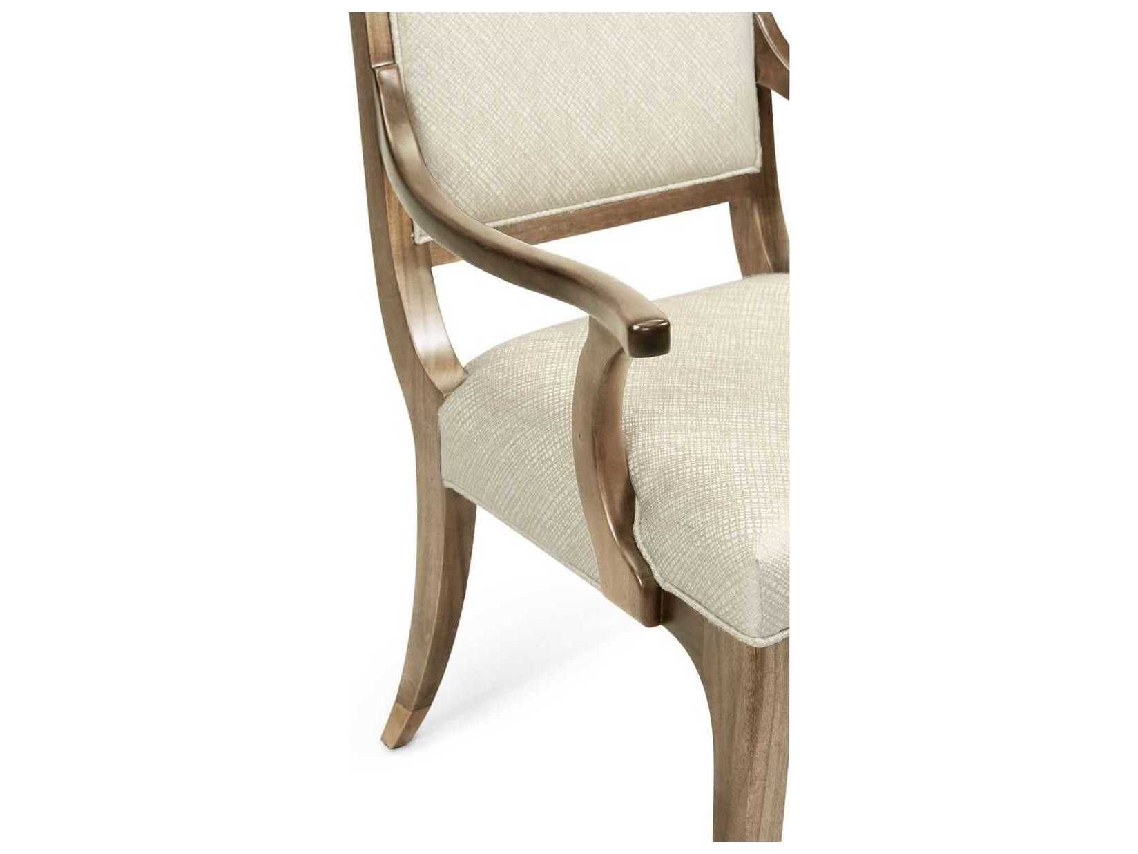 Jonathan Charles Hamilton Brown Upholstered Arm Dining Chair