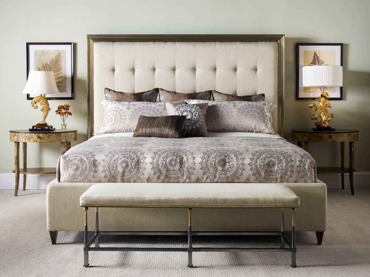 Jonathan Charles Hamilton Skipper Dark Gun Metal Silver Upholstered Accent Bench