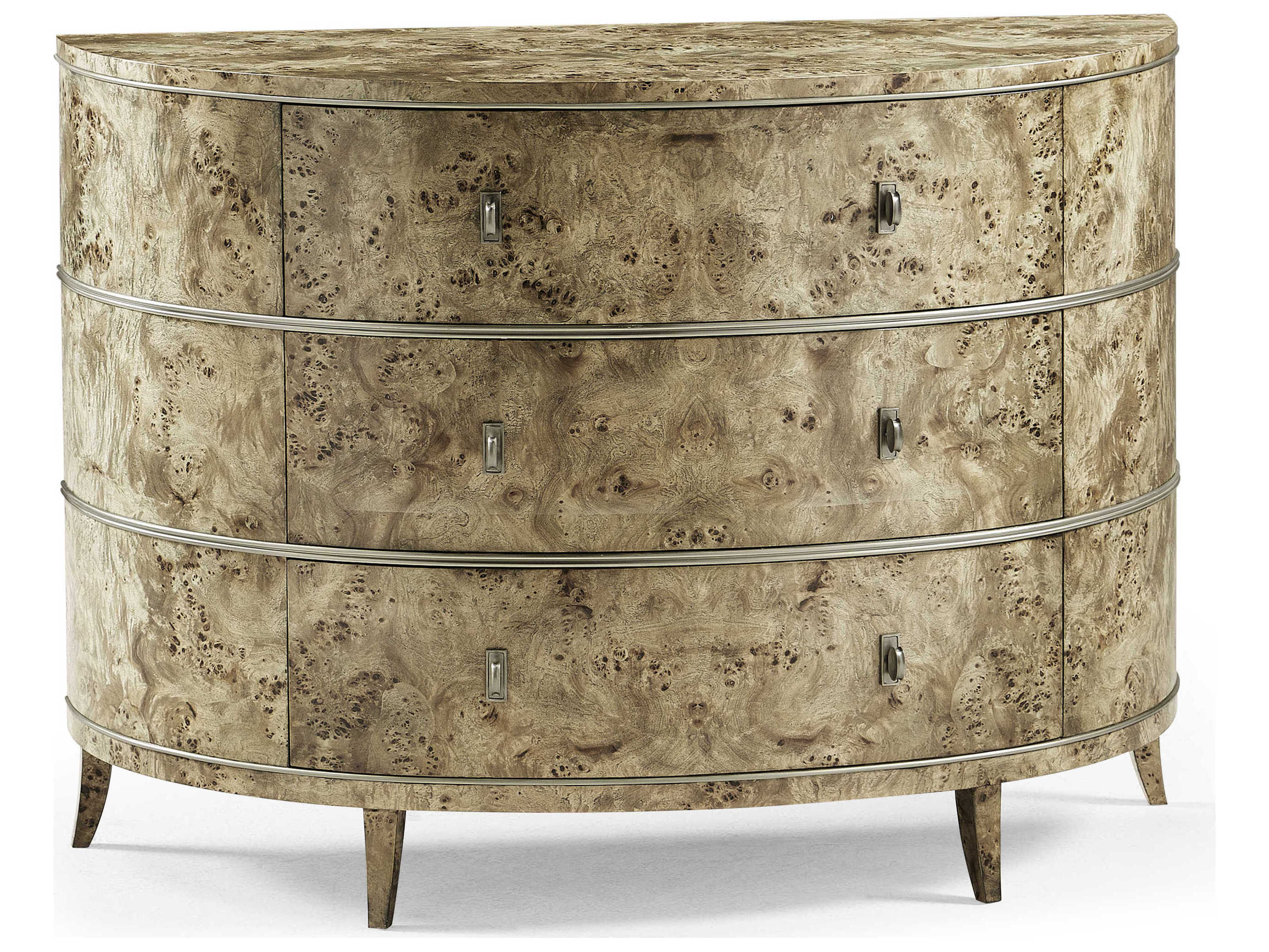 Jonathan Charles Reimagined Golden Amber Burr Solid Wood Accent Chest