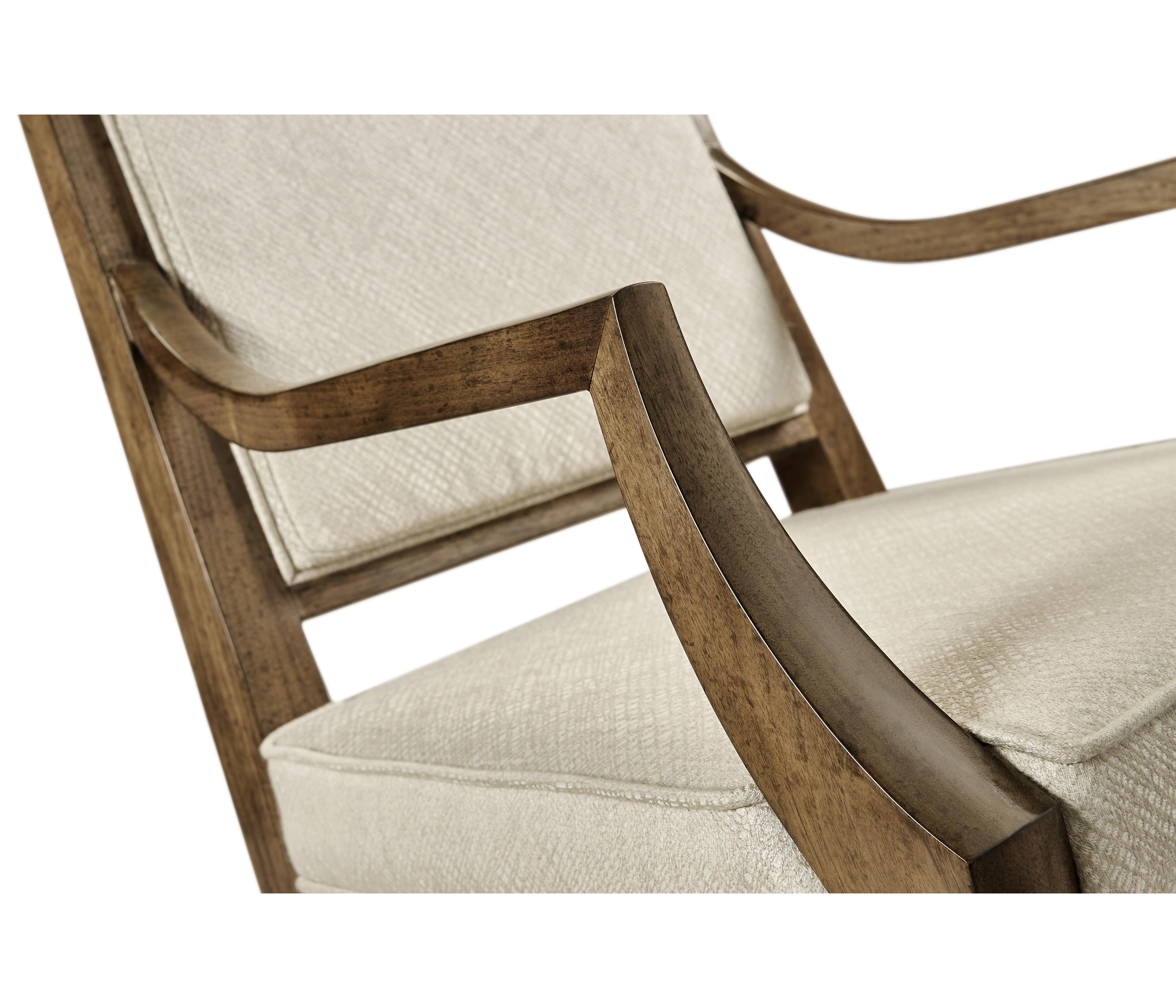 Jonathan Charles Barcelona Walnut Wood Brown Upholstered Arm Dining Chair