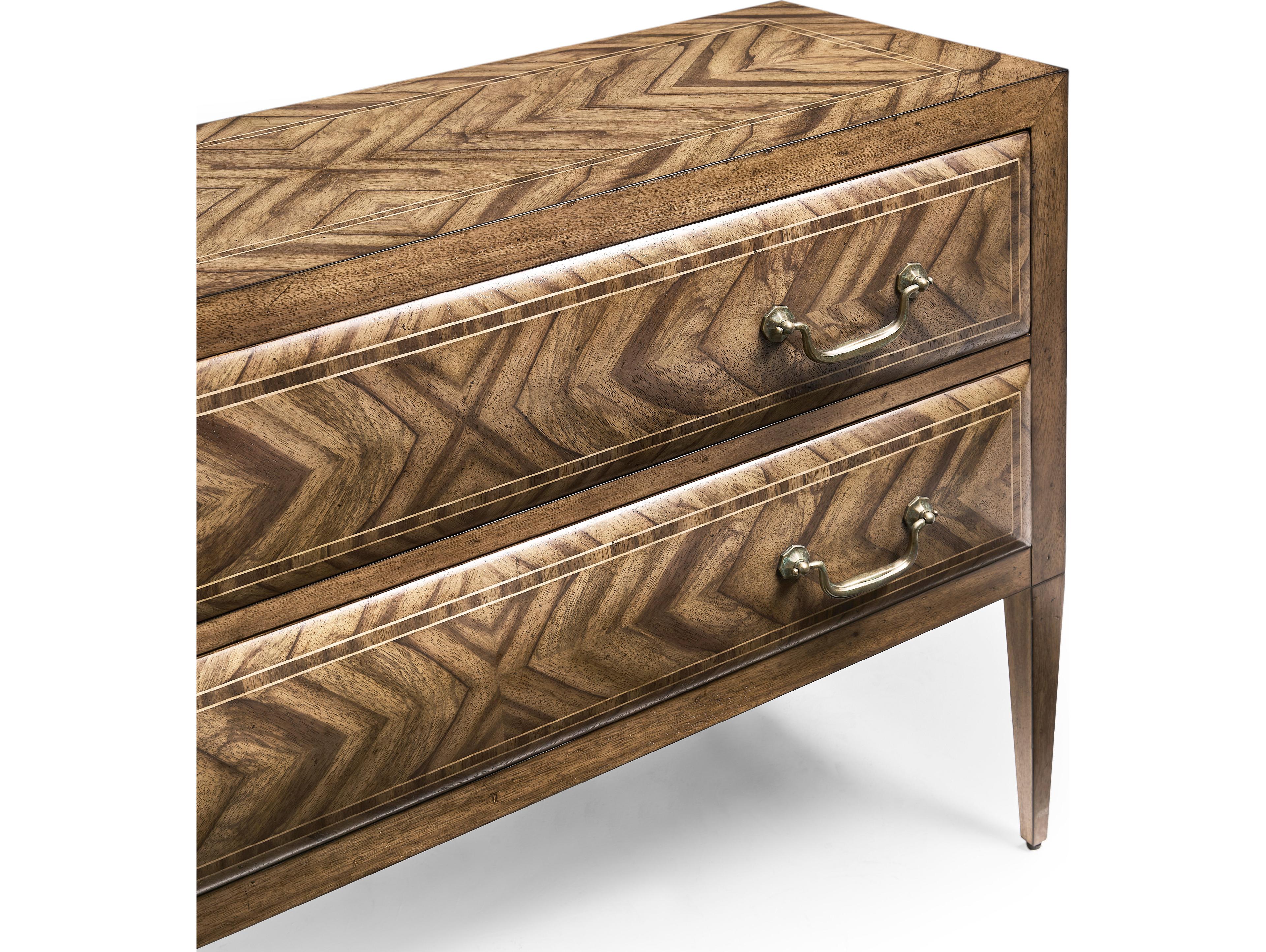 Jonathan Charles Jc Traditional Argentinian Walnut Brown Wood Accent Chest