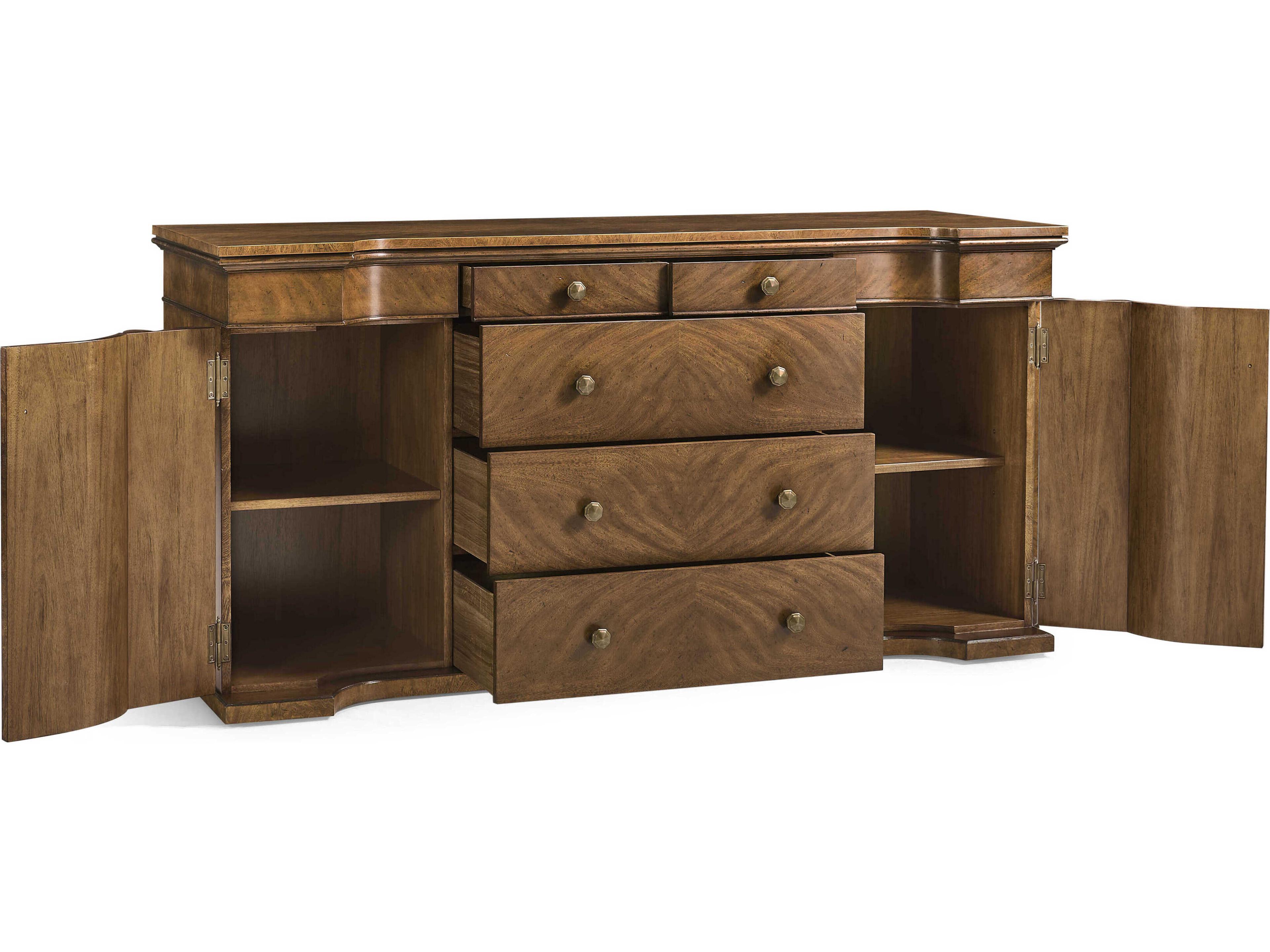 Jonathan Charles Jc Traditional 74" Crotch Walnut JC Sideboard