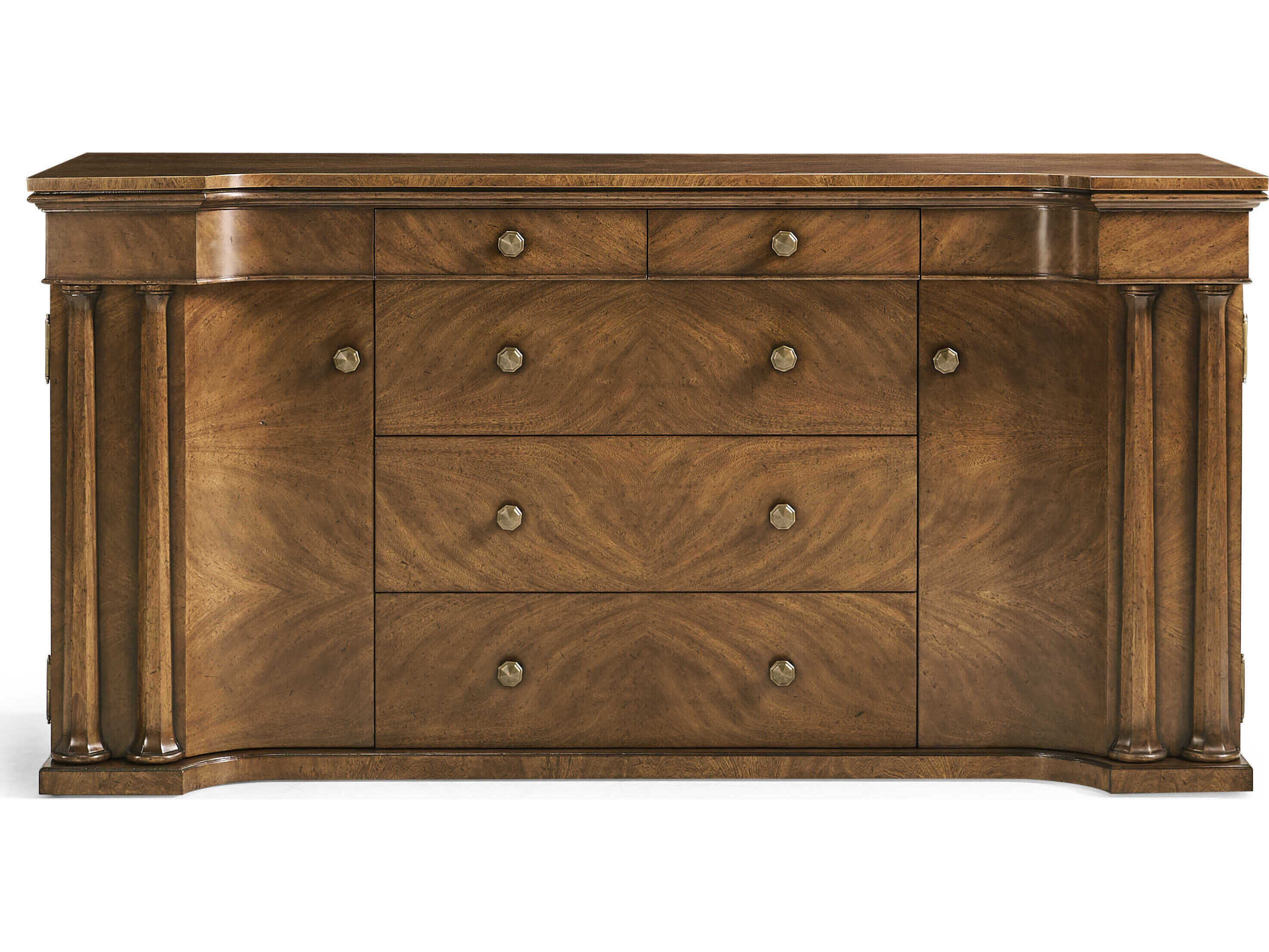 Jonathan Charles Jc Traditional 74" Crotch Walnut JC Sideboard
