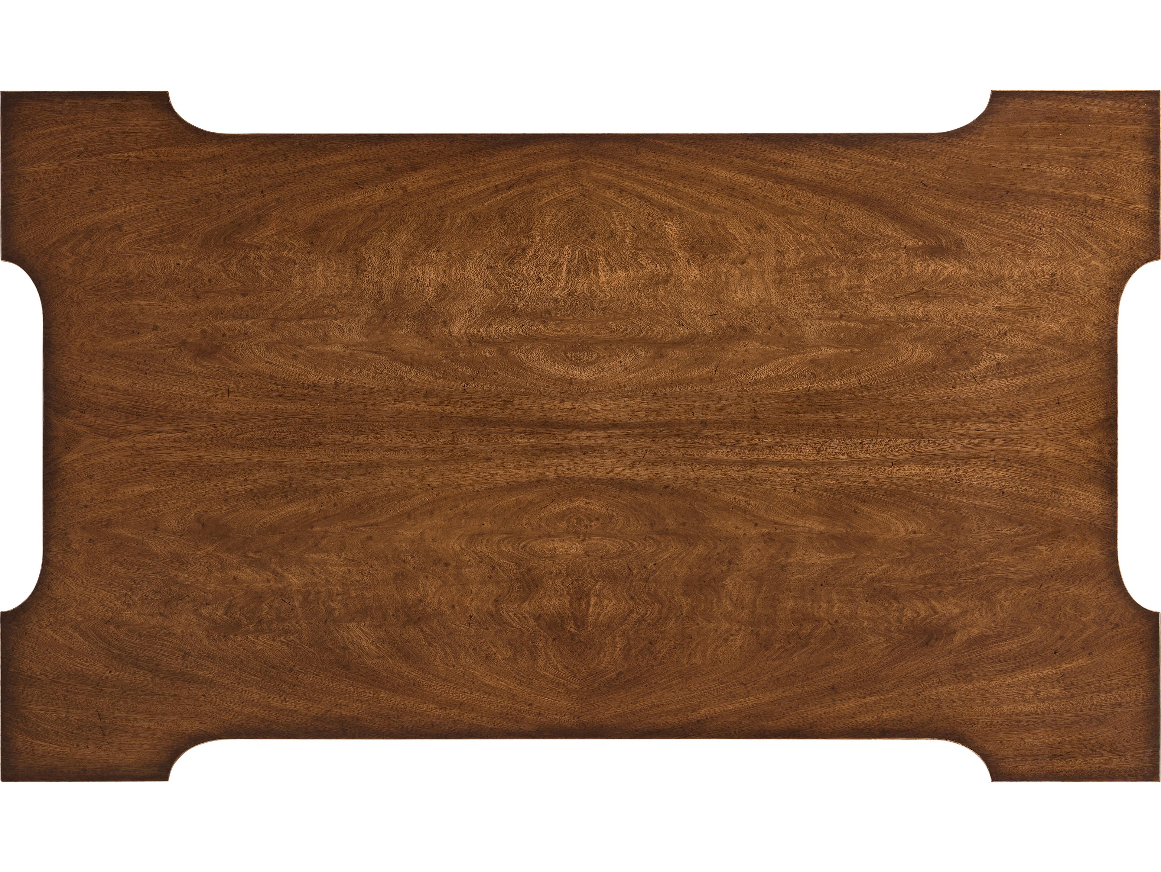 Jonathan Charles Jc Traditional Rectangular Wood Crotch Walnut Coffee Table
