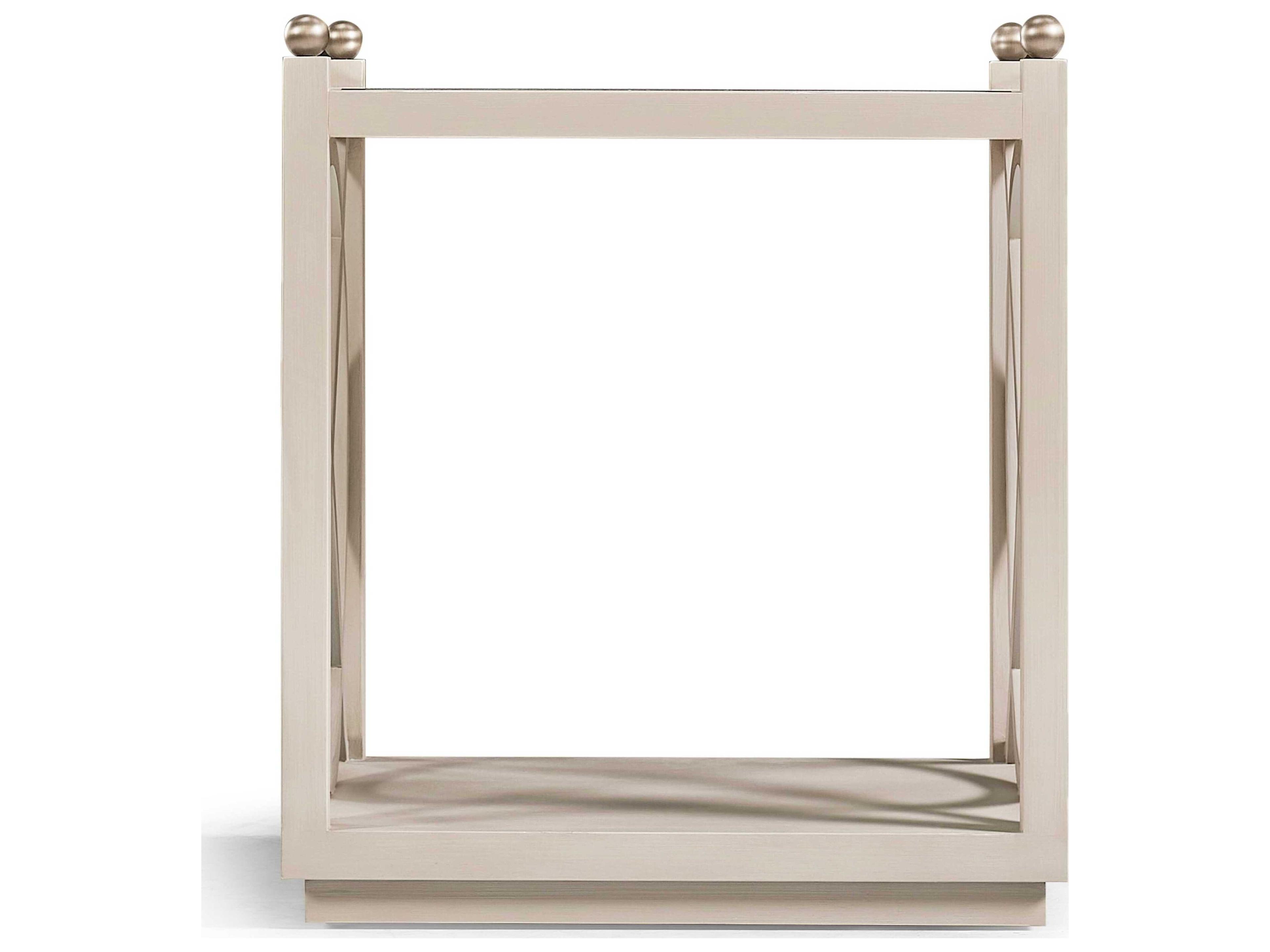 Jonathan Charles Timeless Square Glass London Mist End Table