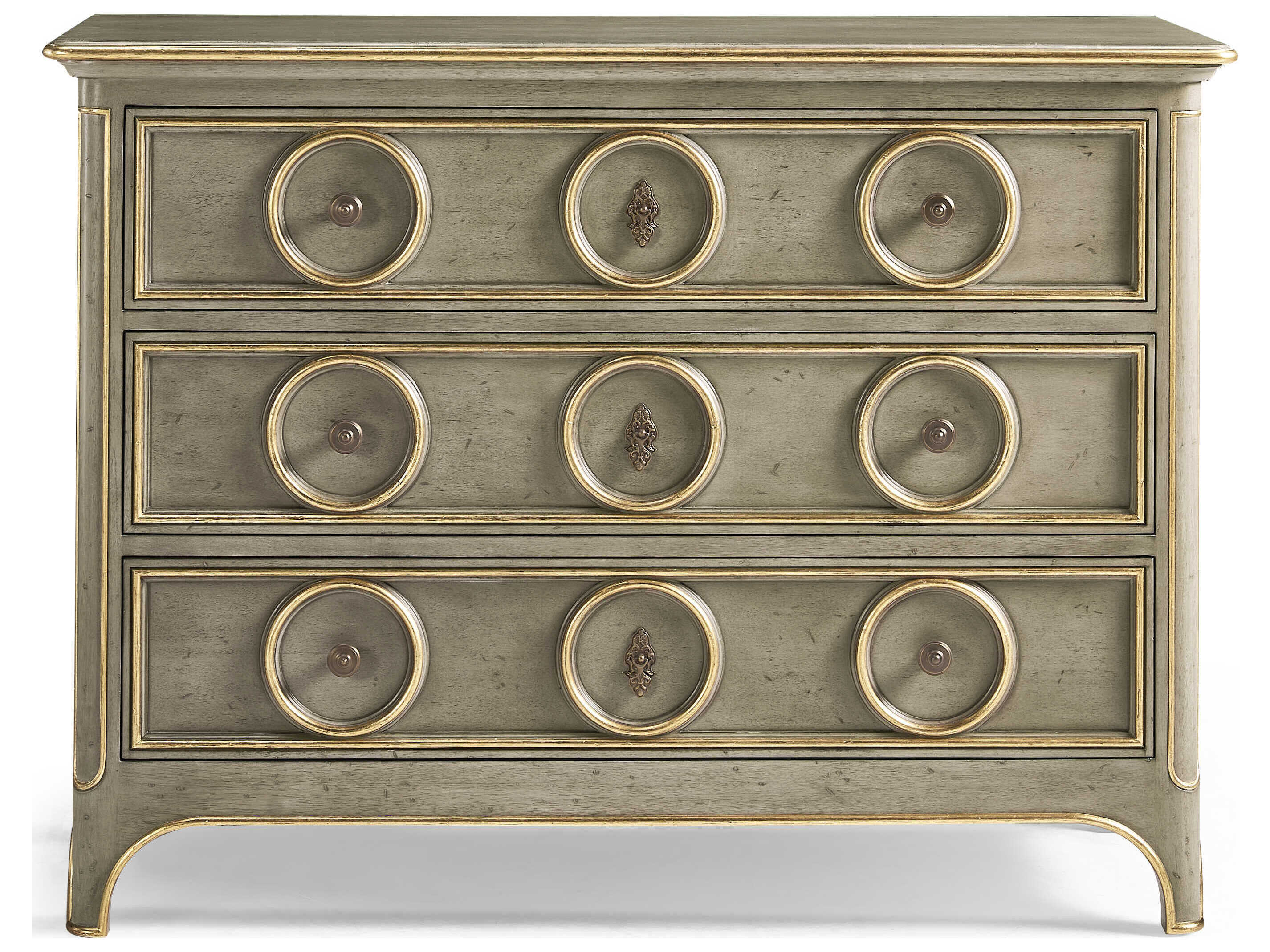 Jonathan Charles Buckingham 3-Drawers Gray Acacia Wood Dresser