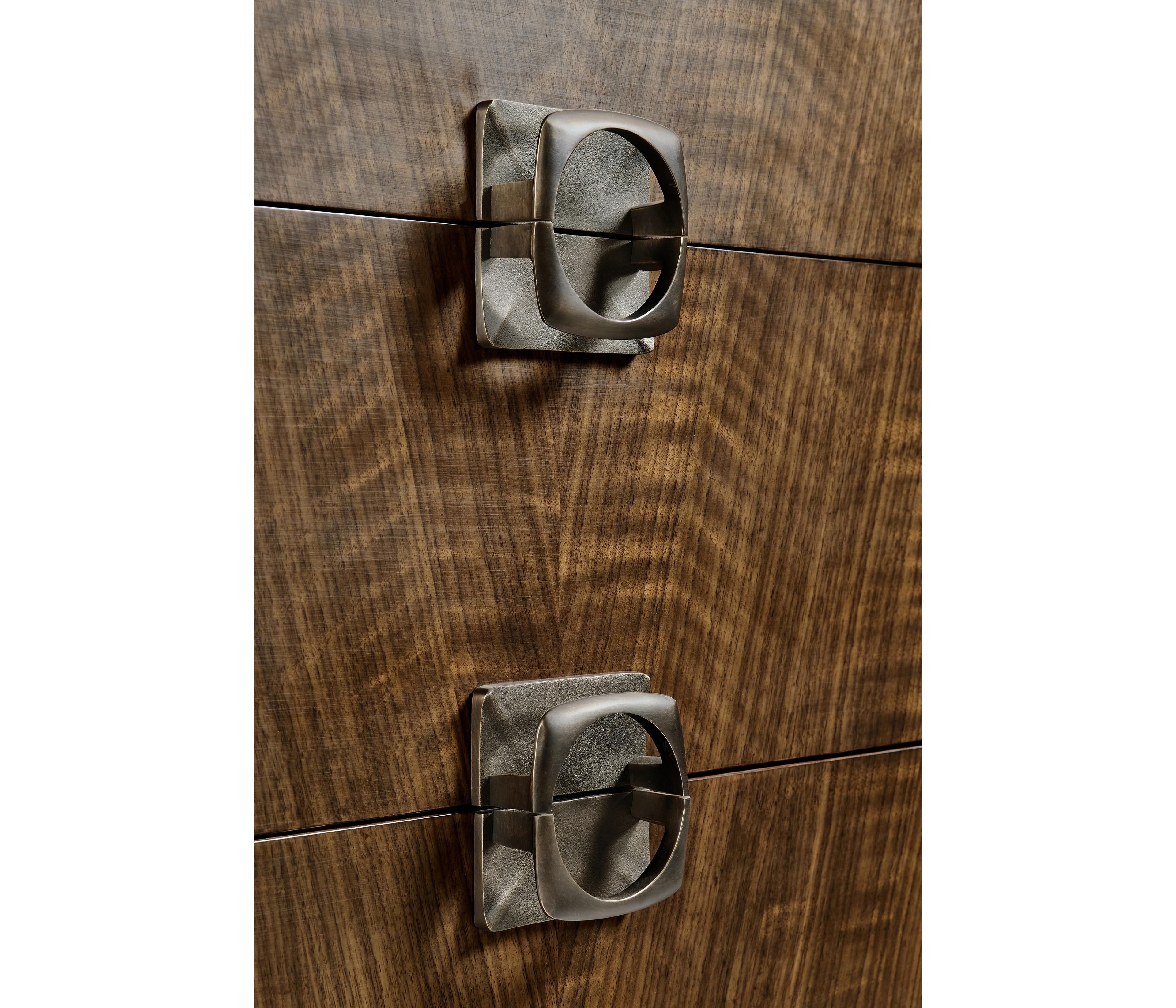 Jonathan Charles Toulouse 6-Drawers Walnut Wood Double Dresser