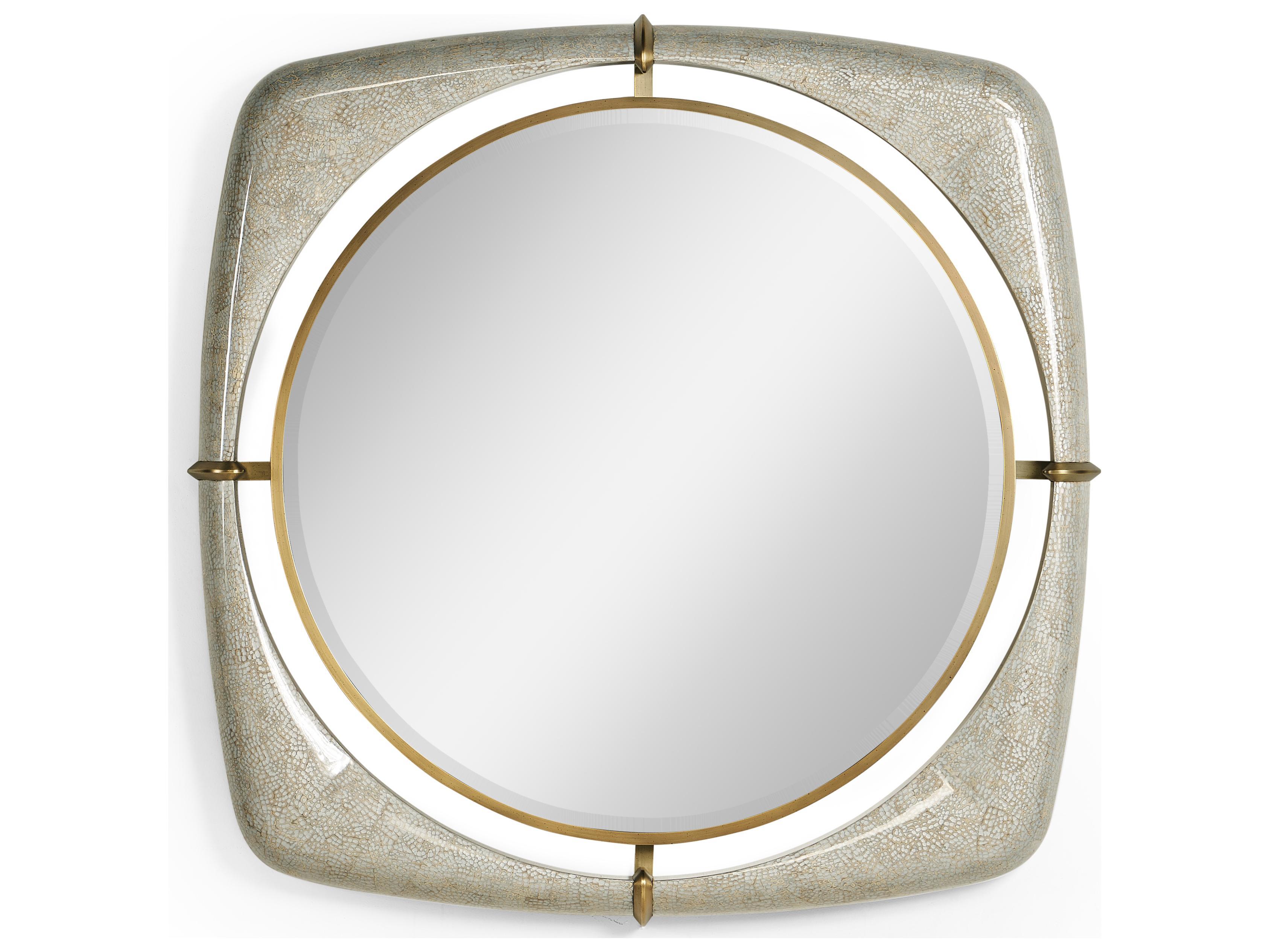 Jonathan Charles Toulouse Plateado Eggshell Wall Mirror