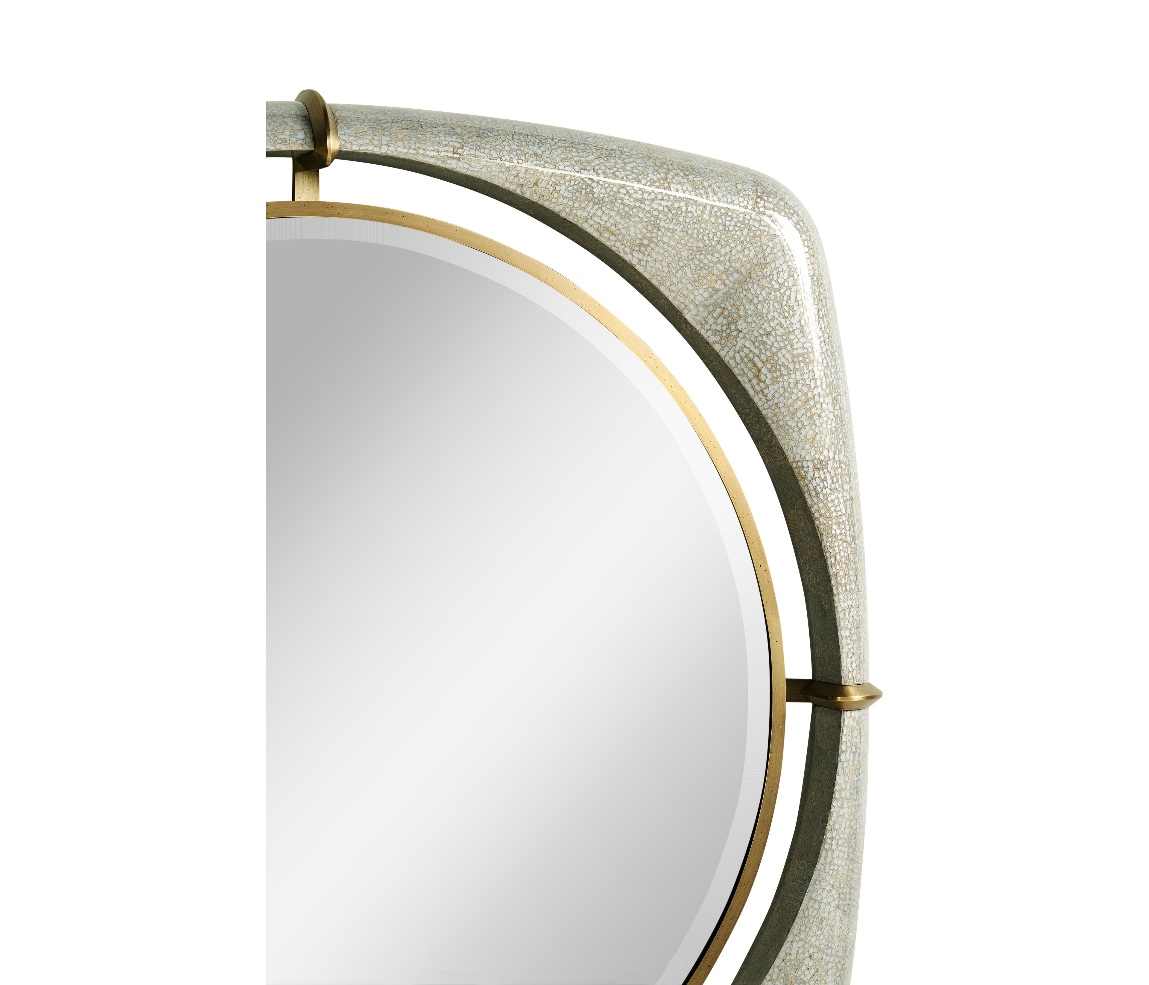 Jonathan Charles Toulouse Plateado Eggshell Wall Mirror