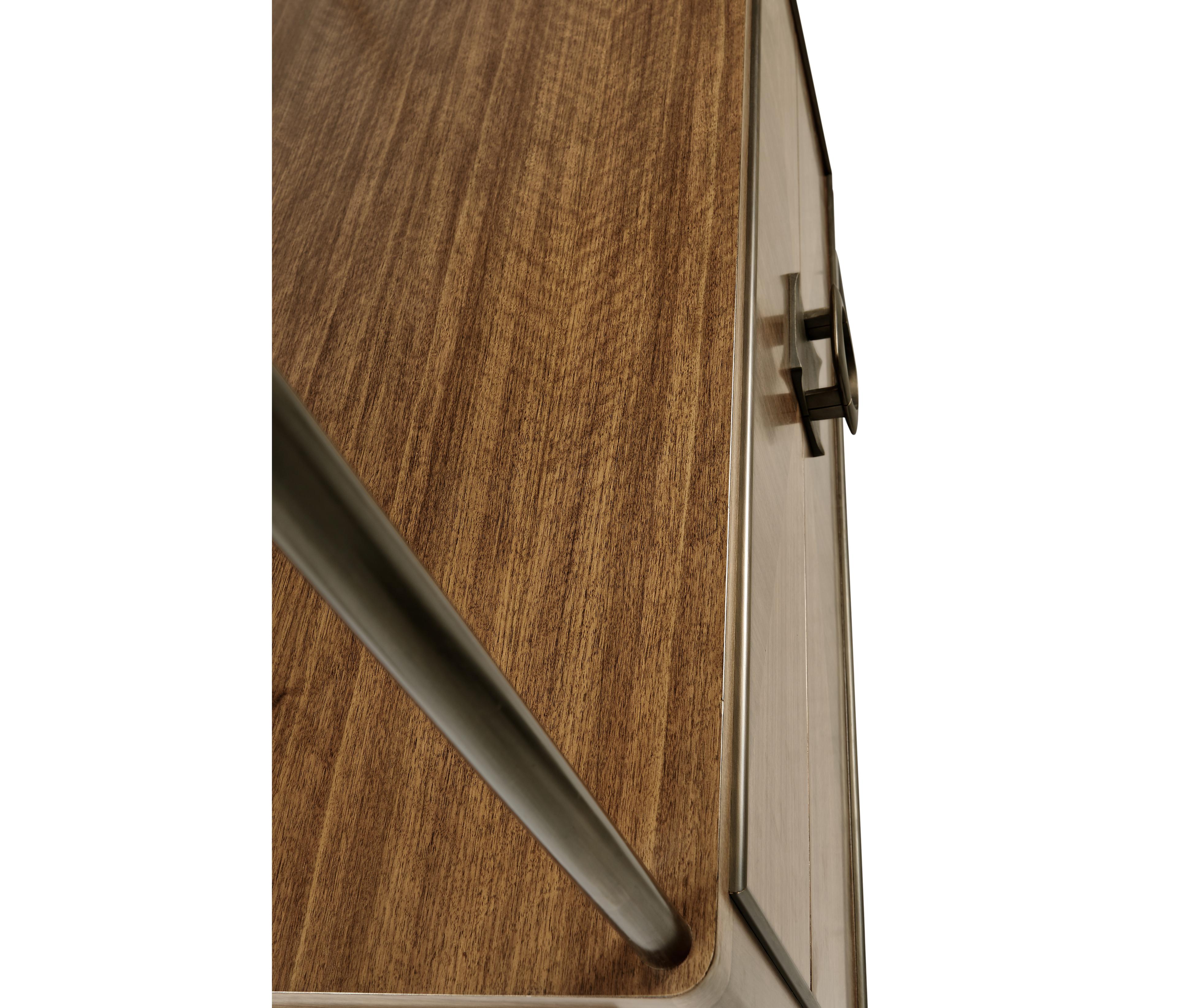 Jonathan Charles Toulouse Rectangular Wood Walnut Console Table