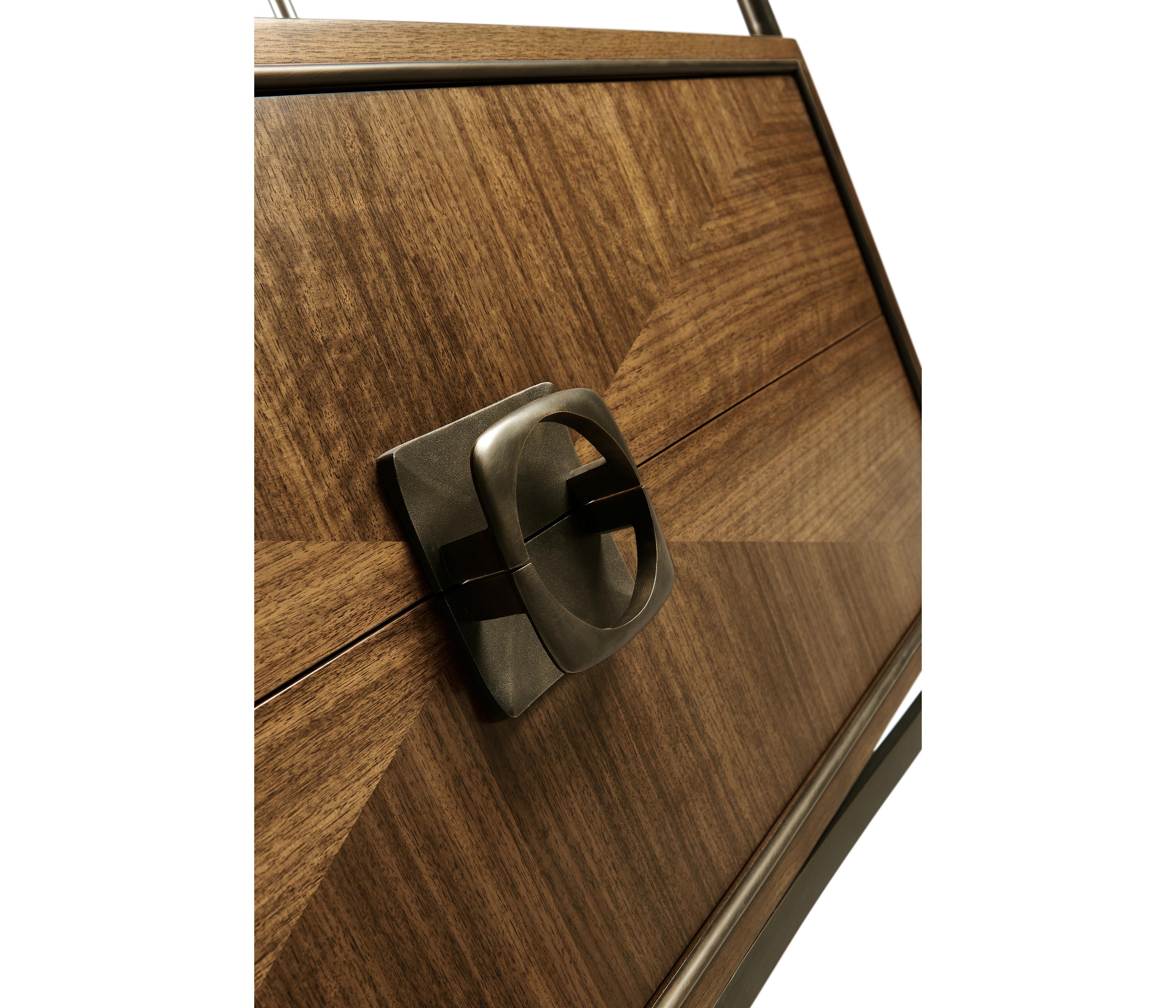 Jonathan Charles Toulouse Rectangular Wood Walnut Console Table