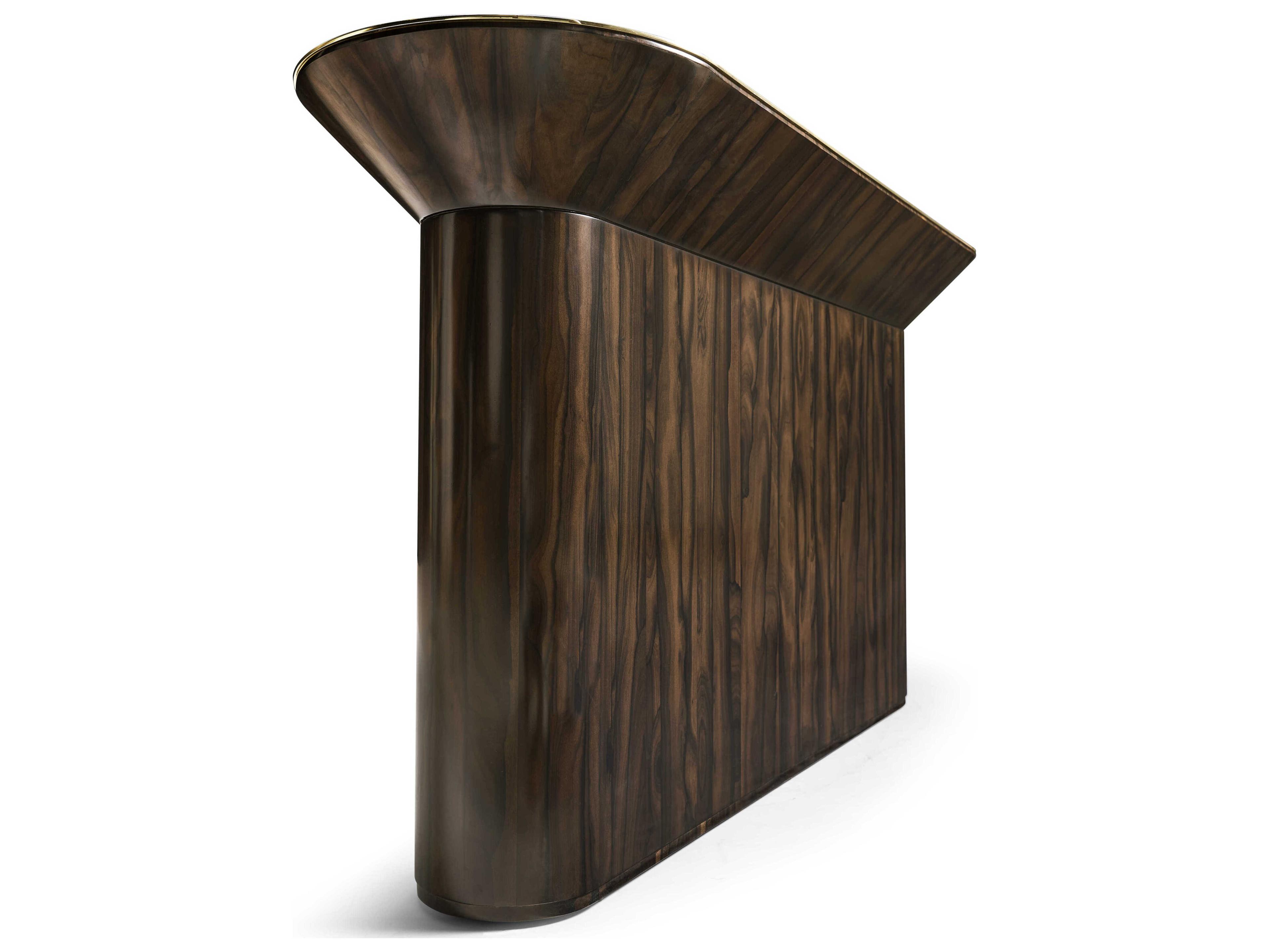 Jonathan Charles Jc Modern Oval Wood Jade Green Straw JC Console Table