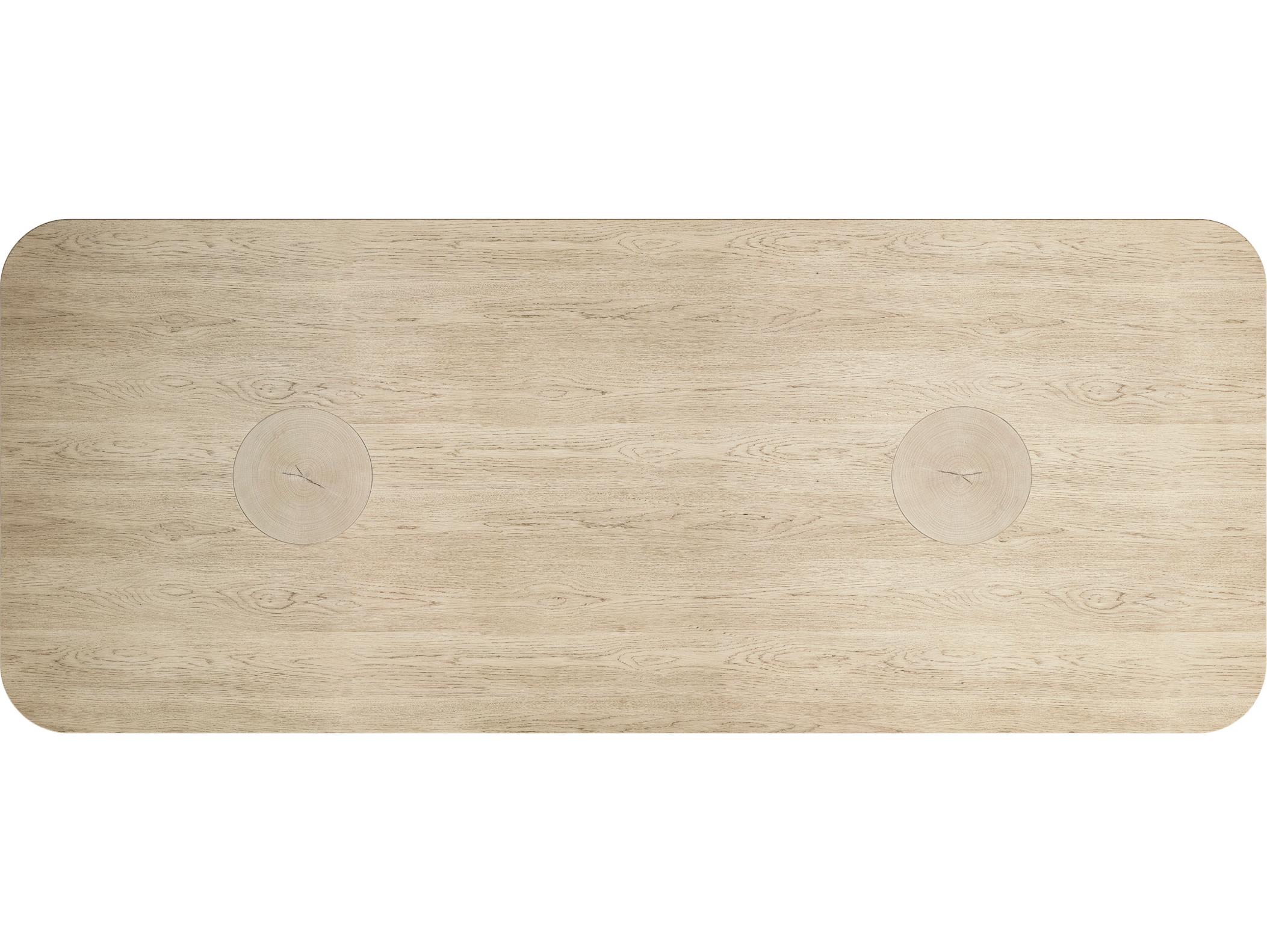 Jonathan Charles Water Rectangular Wood White Washed Oak Dining Table