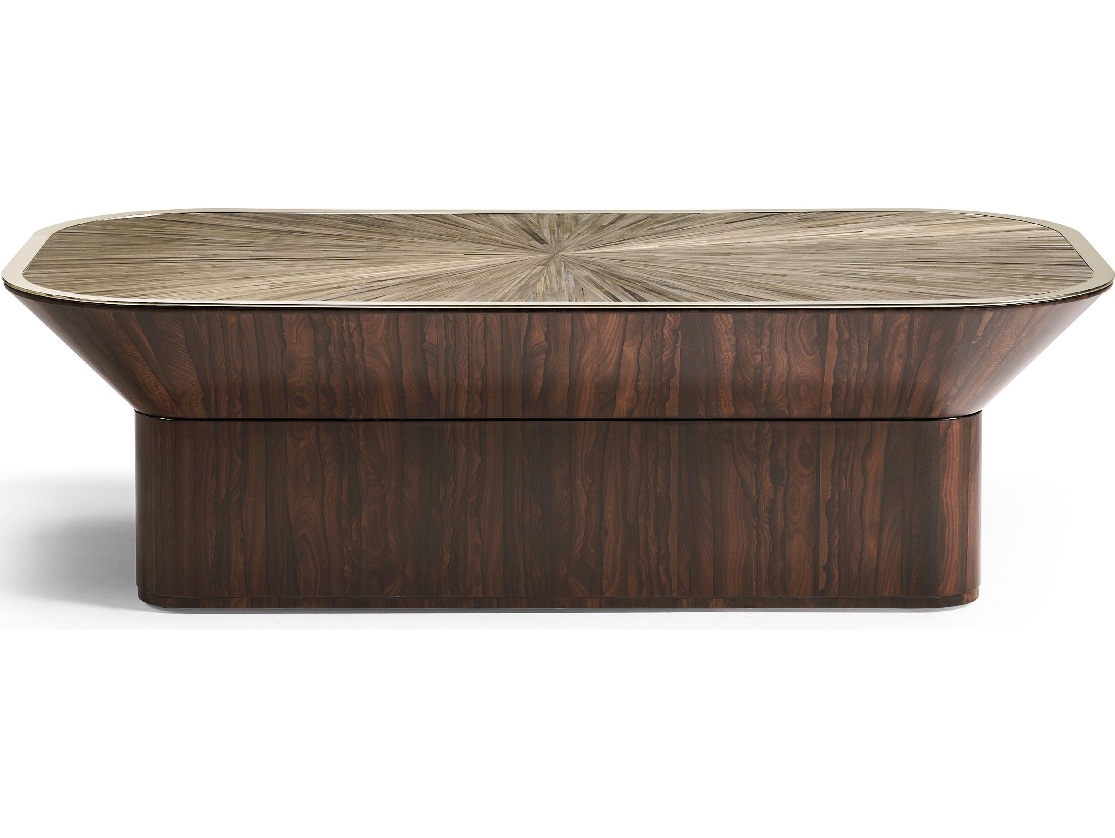 Jonathan Charles Jc Modern Rectangular Wood Natural Straw Coffee Table