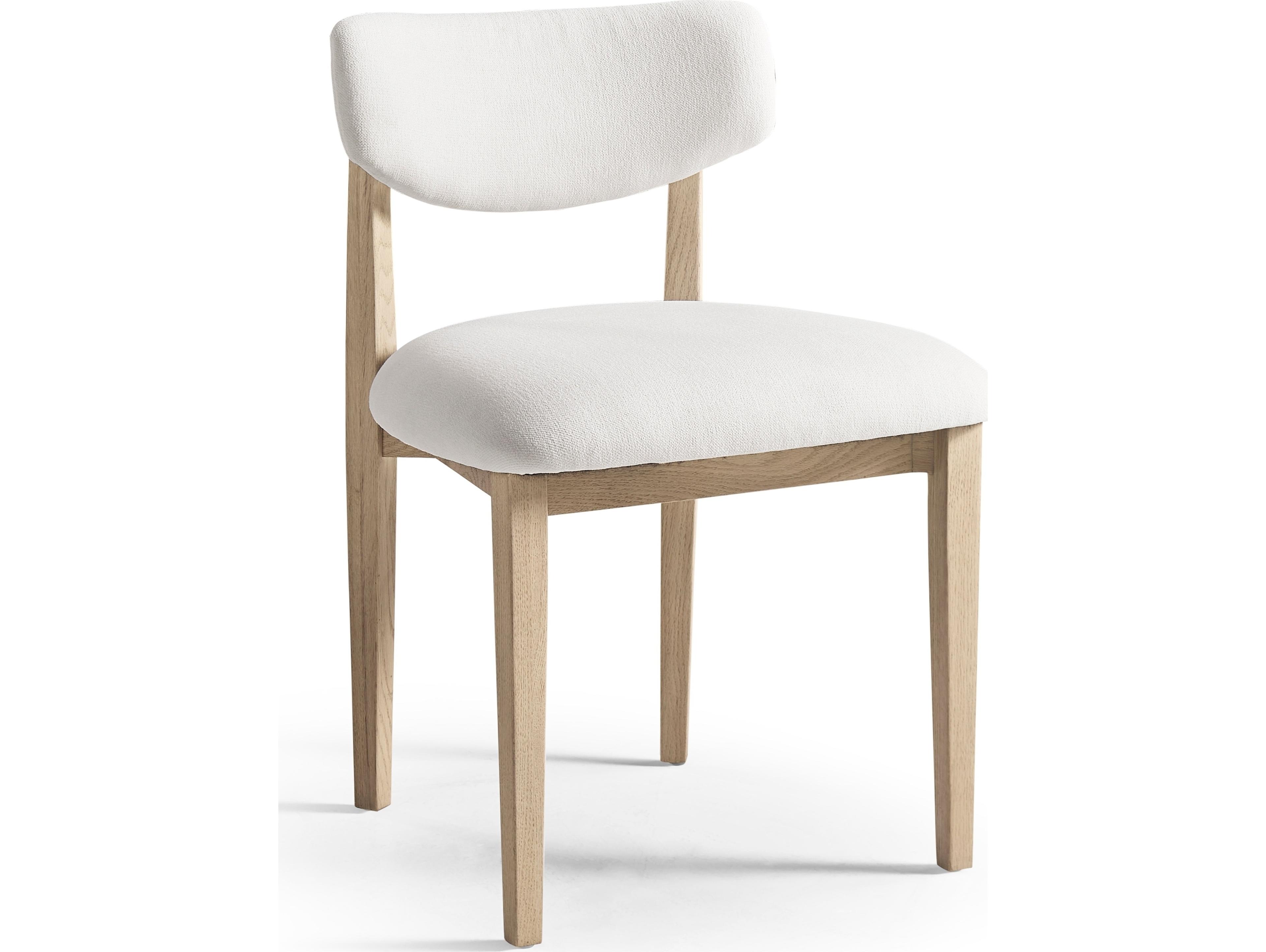 Jonathan Charles Water Oak Wood Upholstered Armless Dining Chair