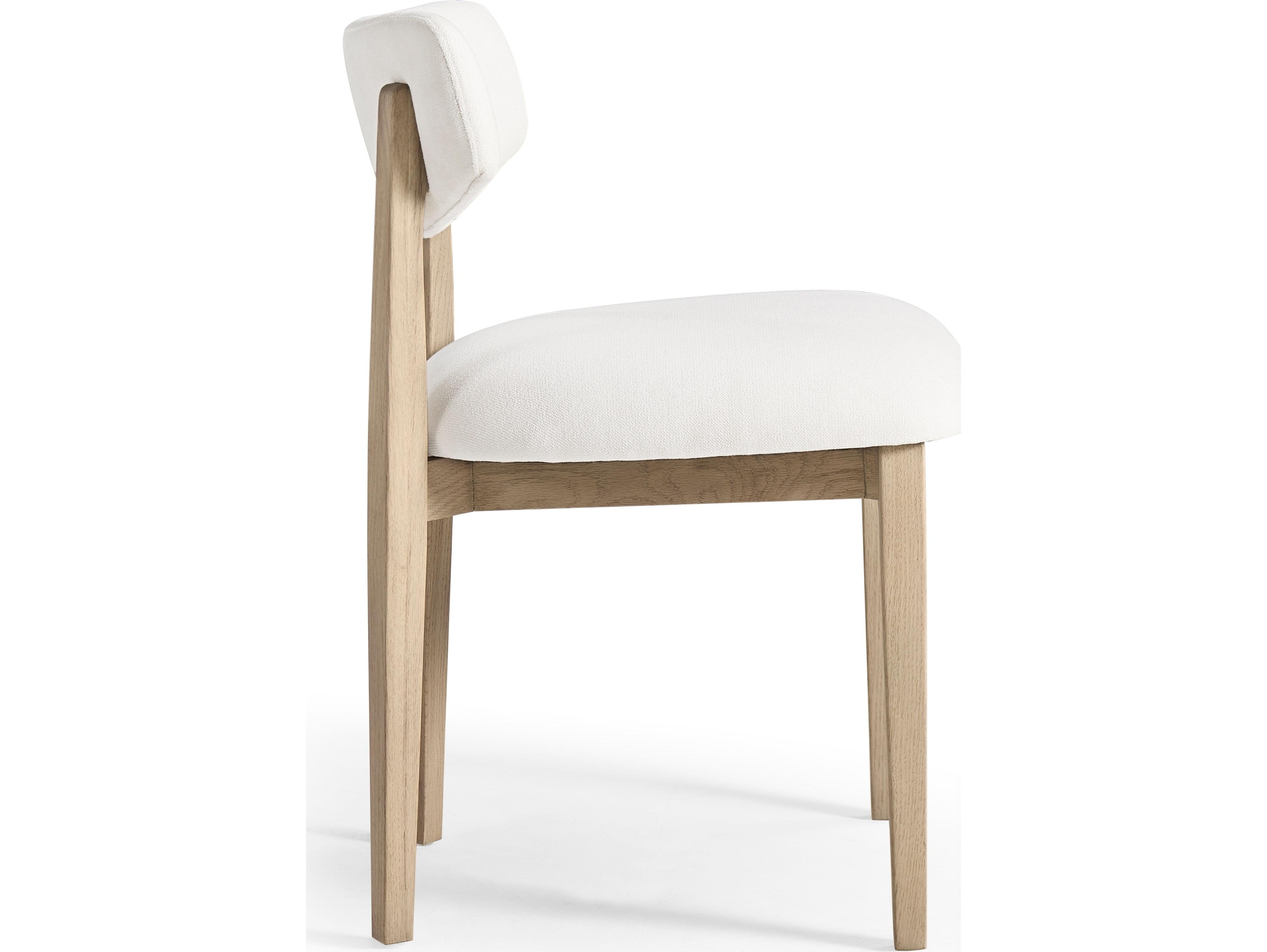 Jonathan Charles Water Oak Wood Upholstered Armless Dining Chair