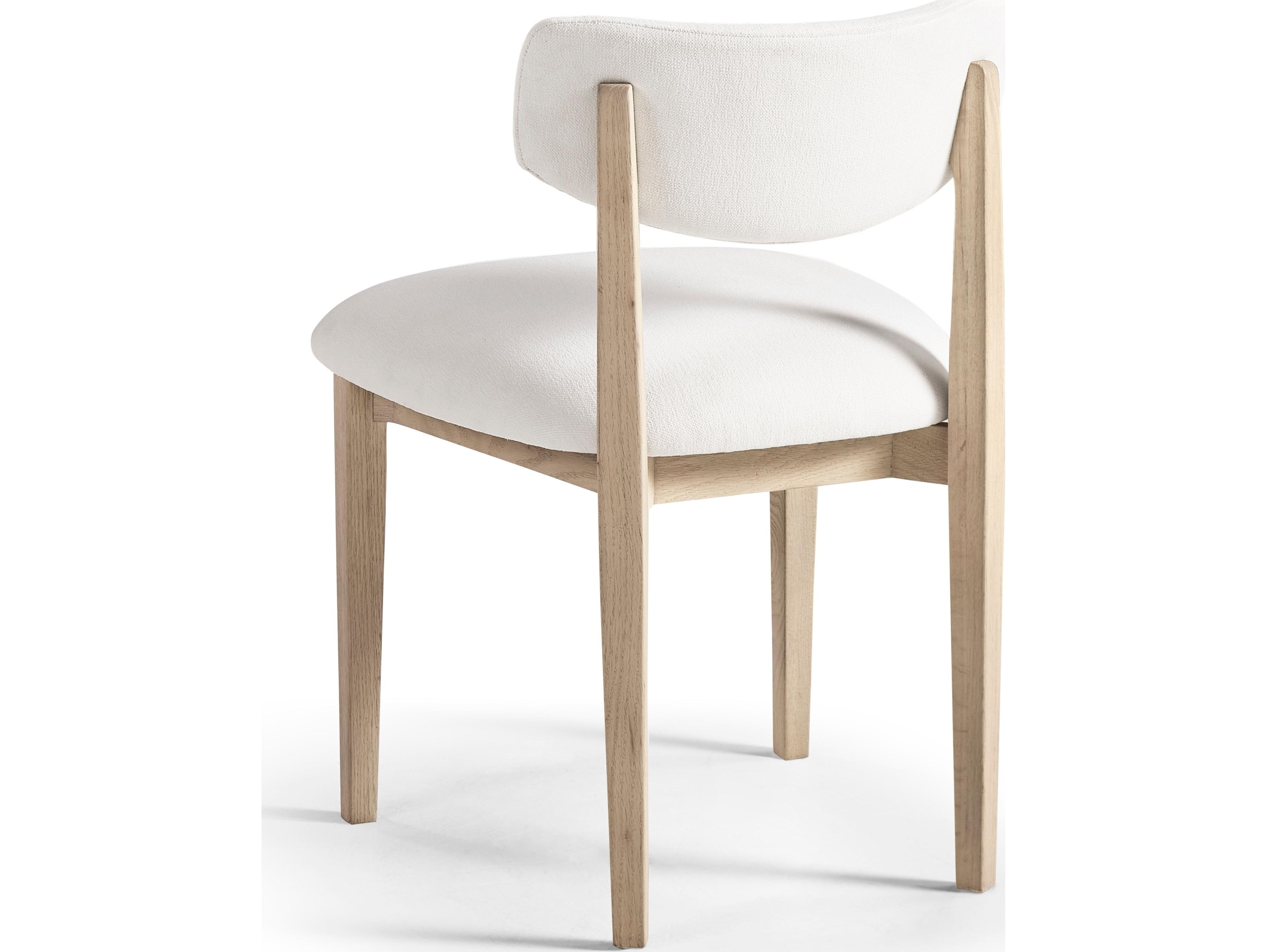 Jonathan Charles Water Oak Wood Upholstered Armless Dining Chair