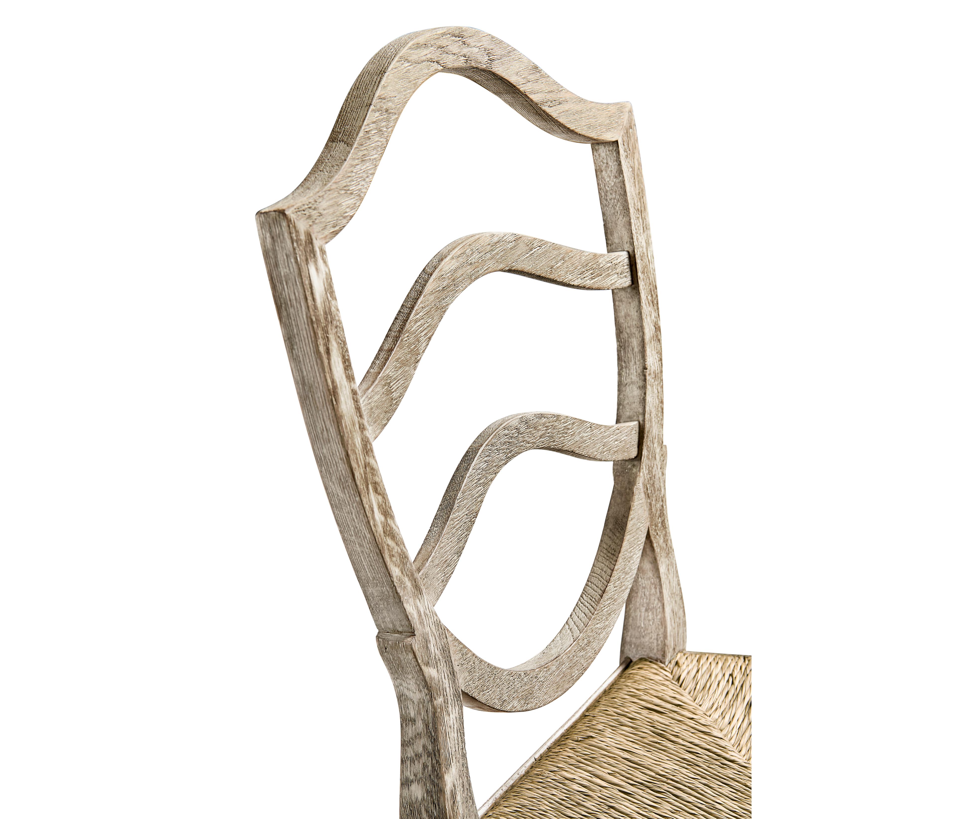 Jonathan Charles William Yeoward Oak Wood Gray Side Dining Chair