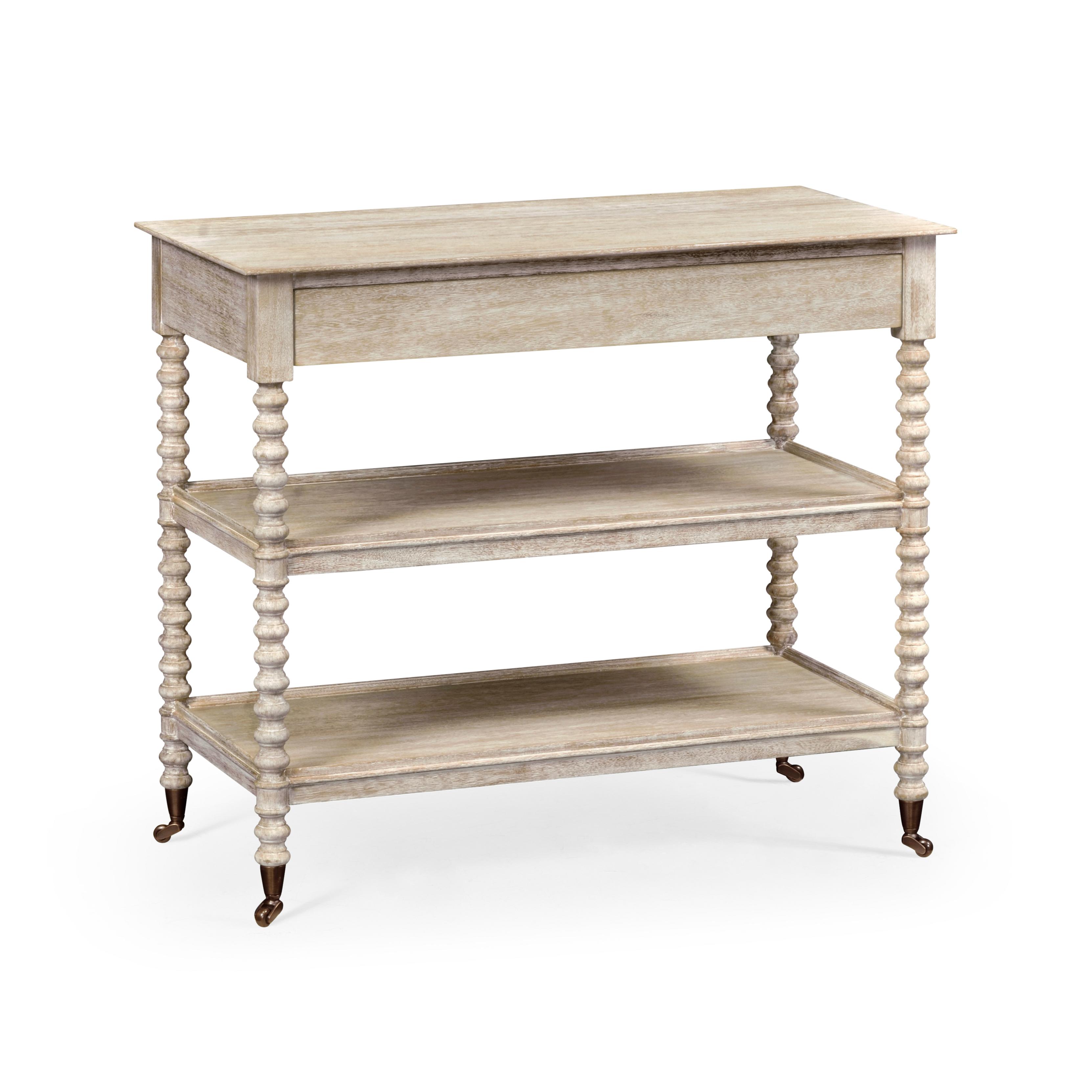 Jonathan Charles William Yeoward Rectangular Wood Washed Acacia End Table