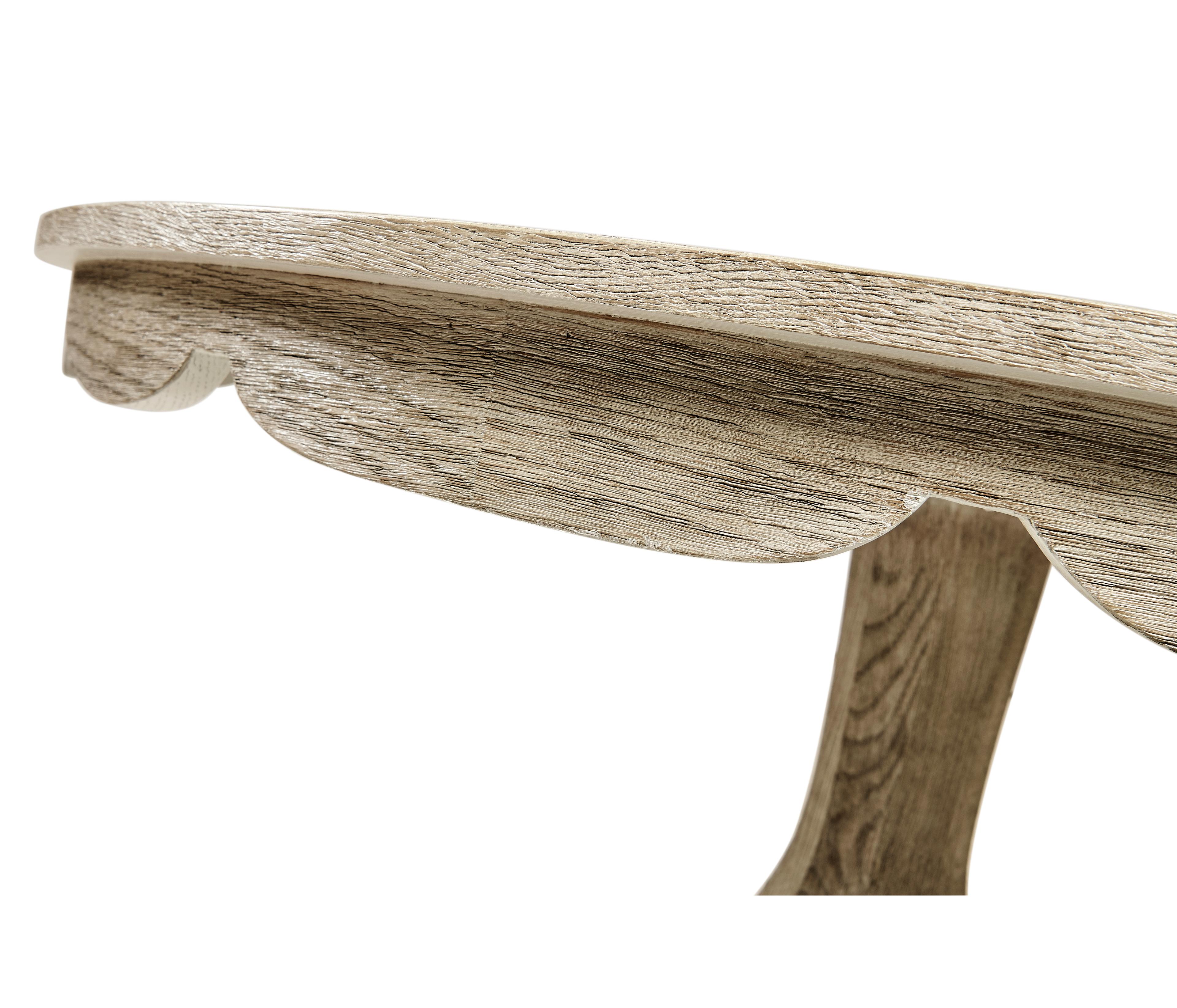 Jonathan Charles William Yeoward Rectangular Wood Greyed Oak Dining Table