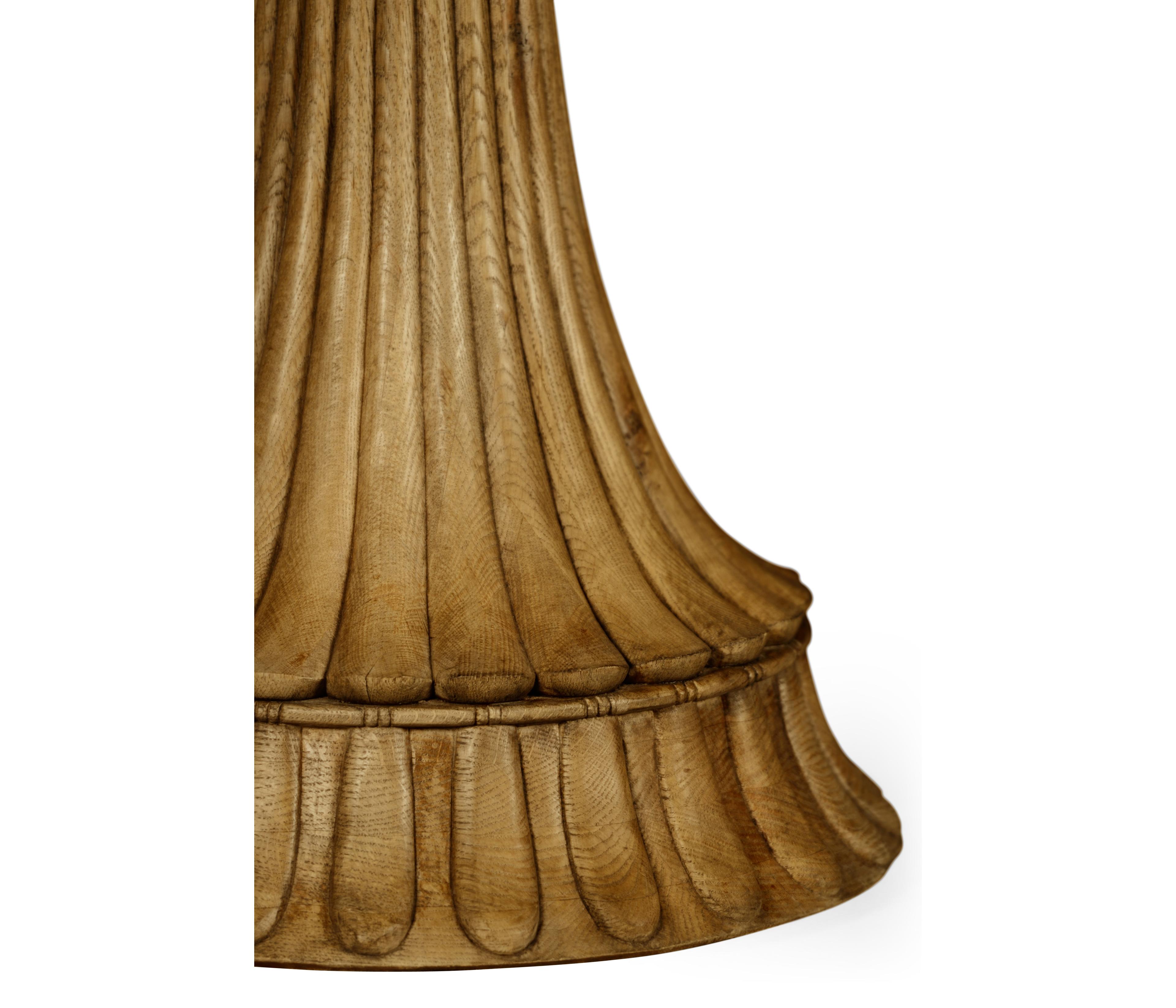 Jonathan Charles William Yeoward Round Marble Washed Oak End Table