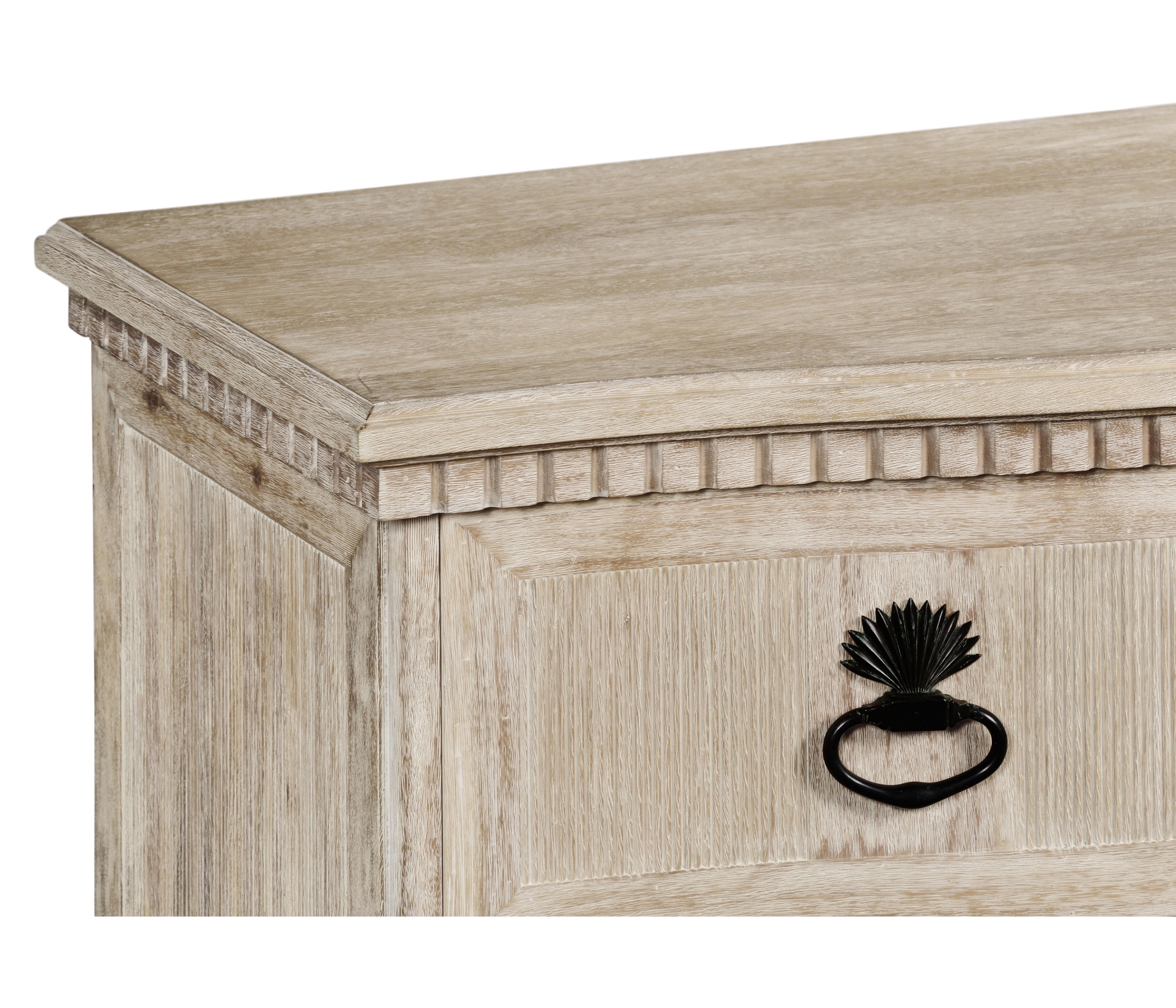 Jonathan Charles William Yeoward 3-Drawers Brown Acacia Wood Dresser