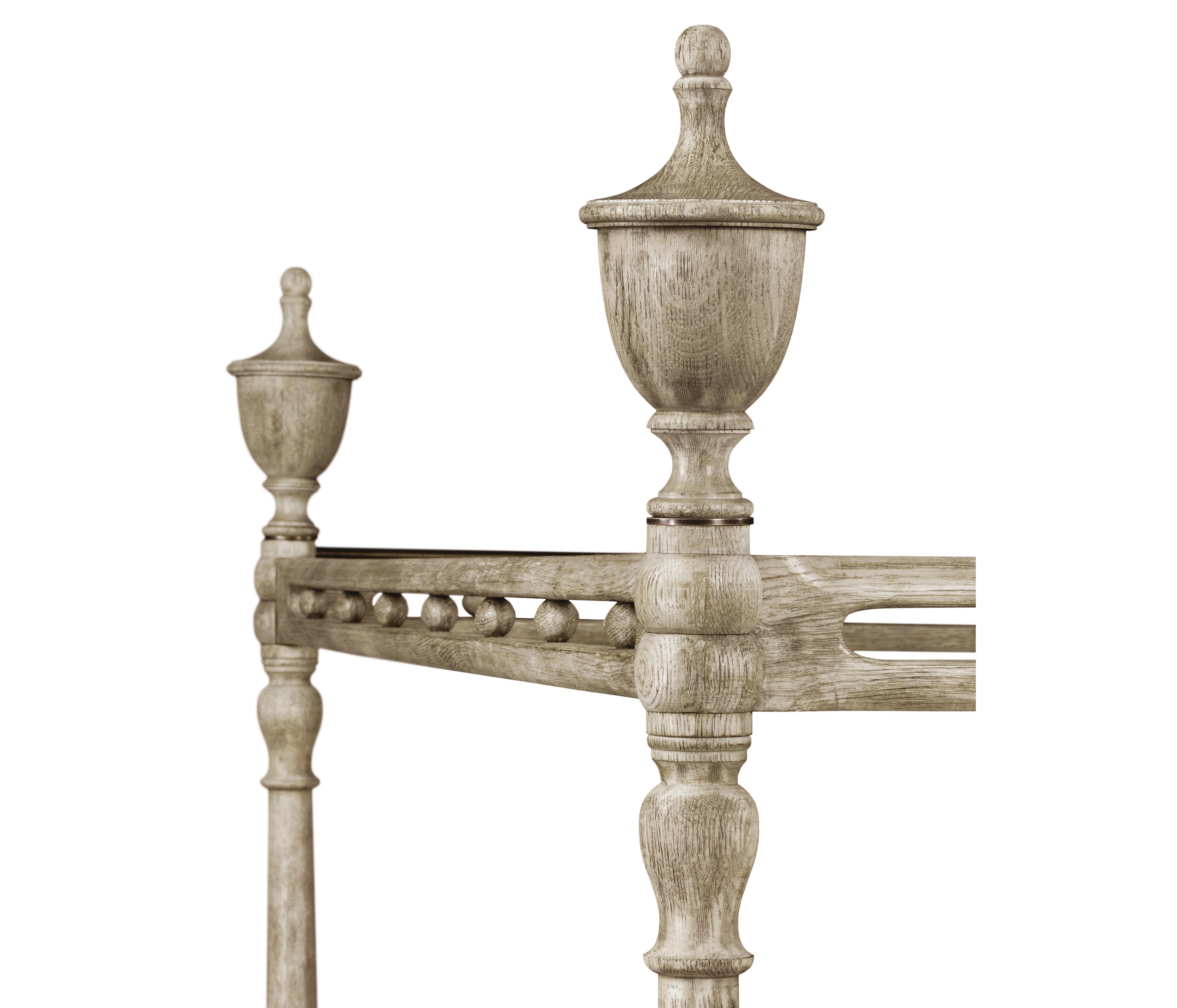 Jonathan Charles William Yeoward Collected Greyed Oak Wood King Poster Bed