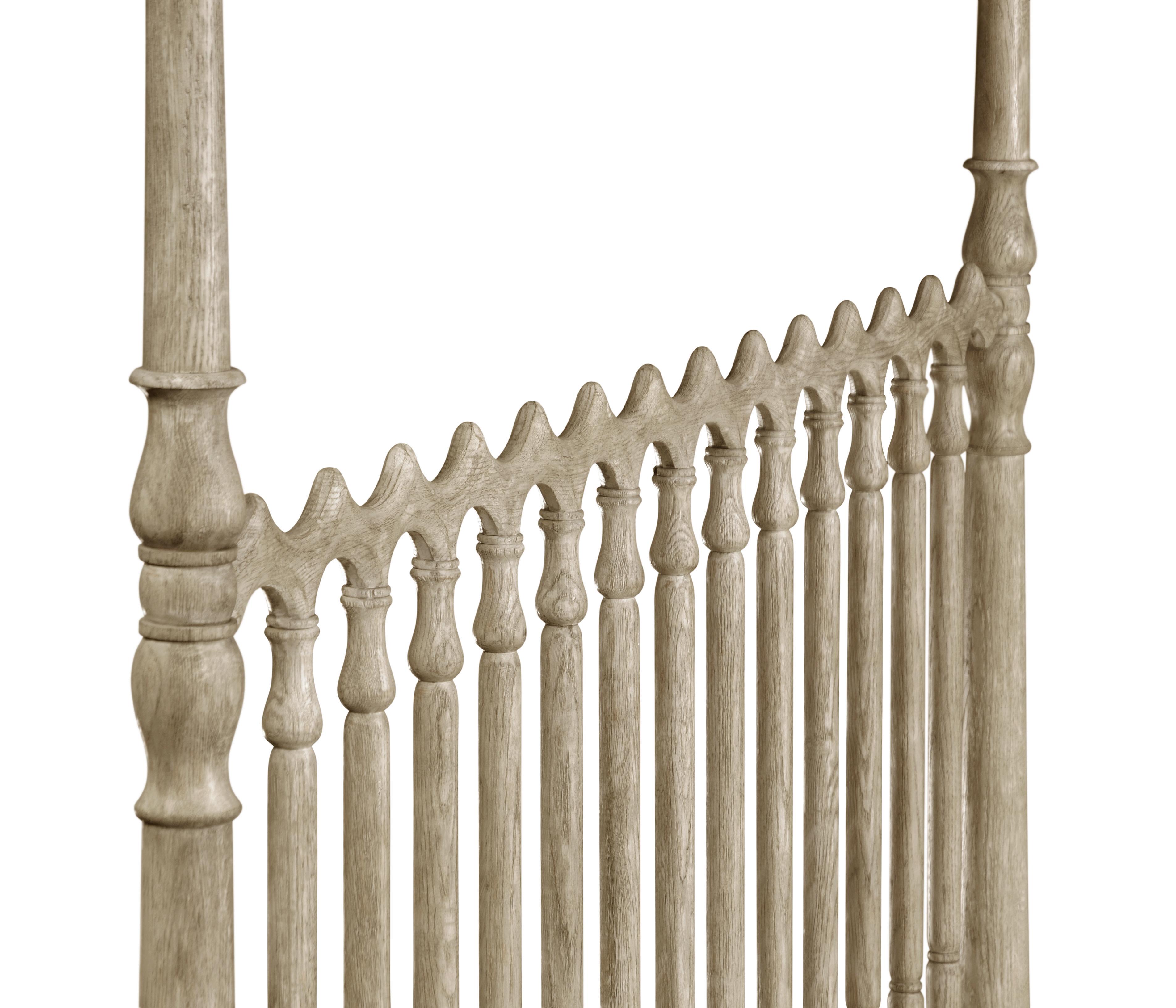 Jonathan Charles William Yeoward Collected Greyed Oak Wood King Poster Bed