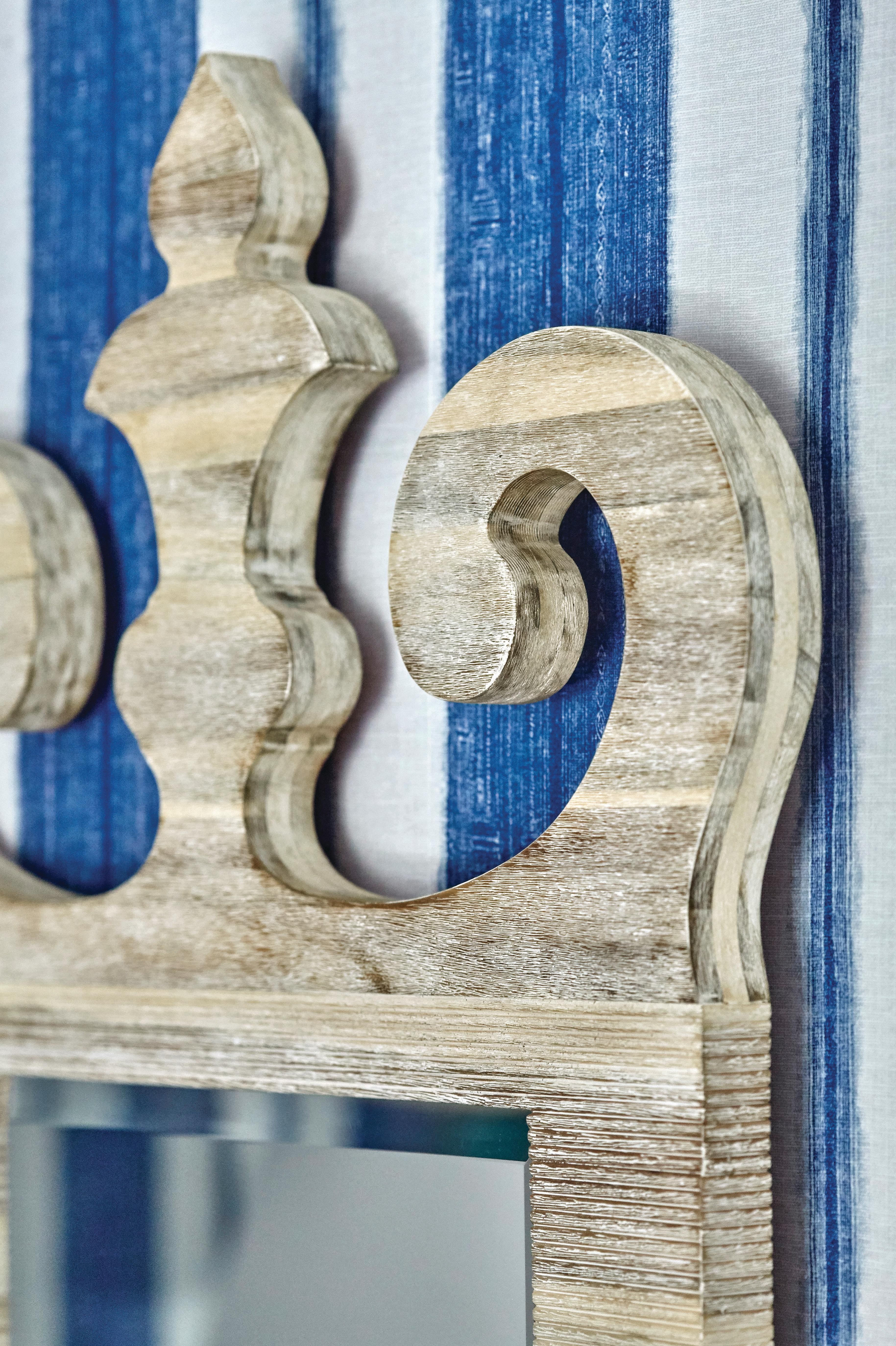 Jonathan Charles William Yeoward Washed Acacia Wall Mirror Rectangular