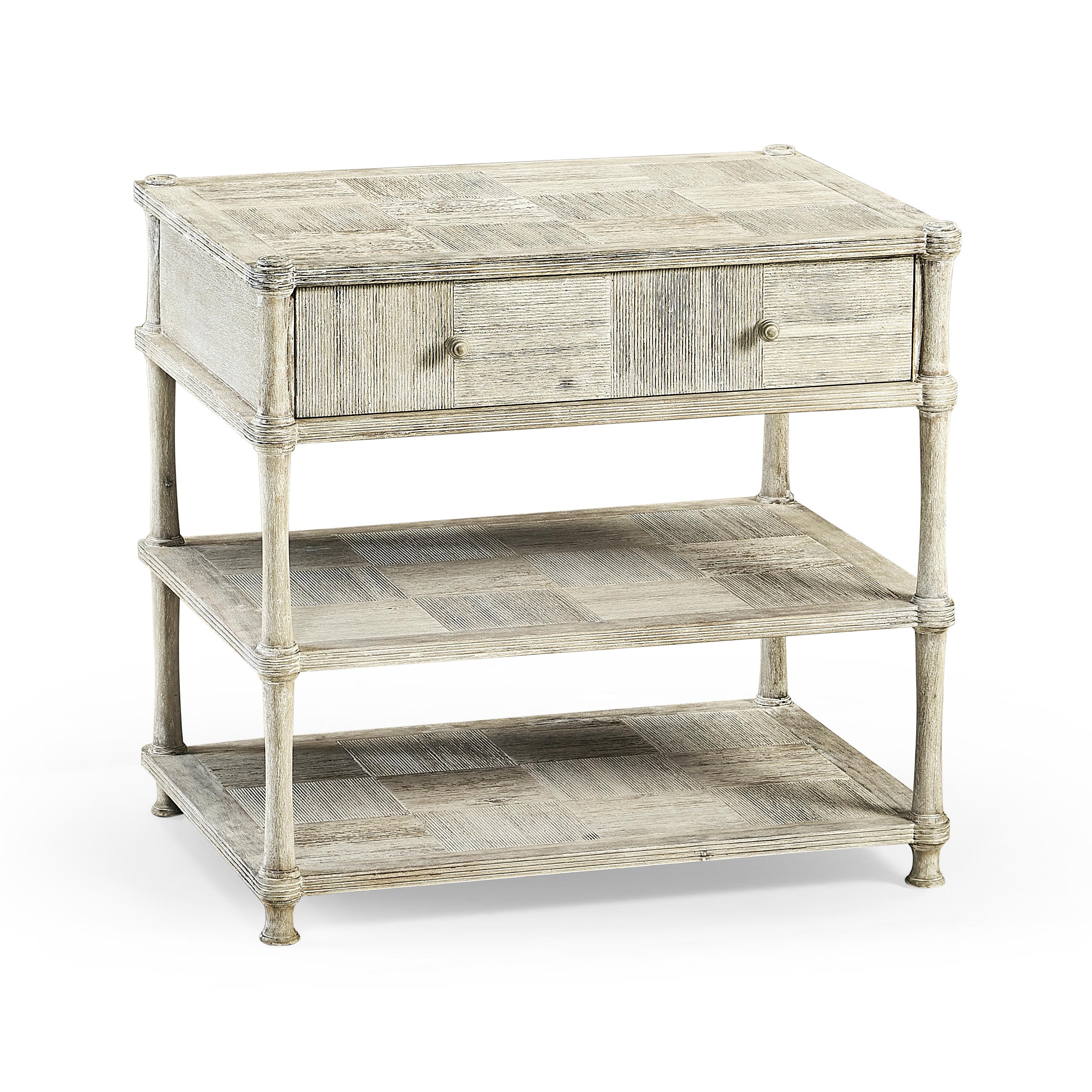 Jonathan Charles William Yeoward 3-Drawers White Acacia Wood Dresser