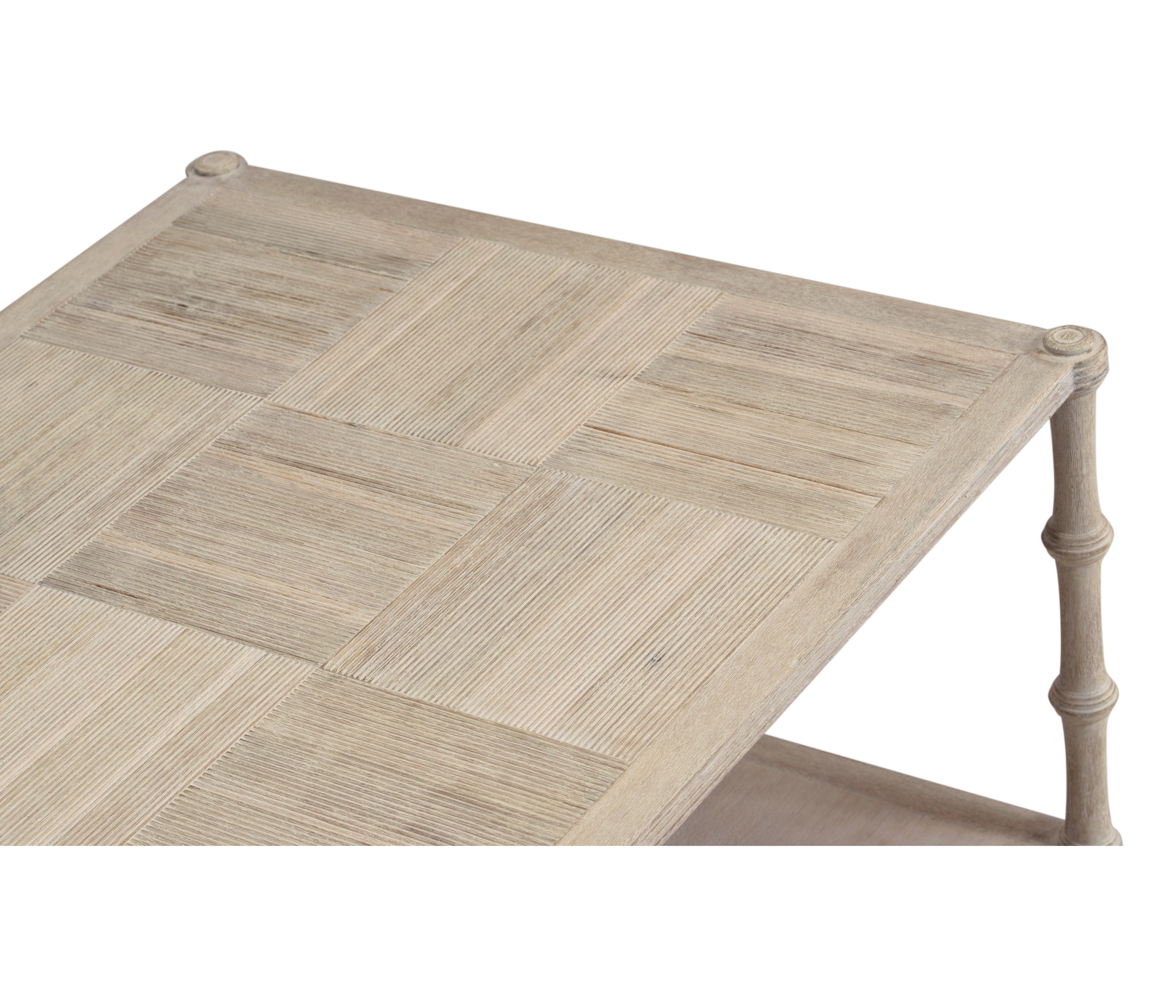 Jonathan Charles William Yeoward Bywater Rectangular Wood Washed Acacia Coffee Table