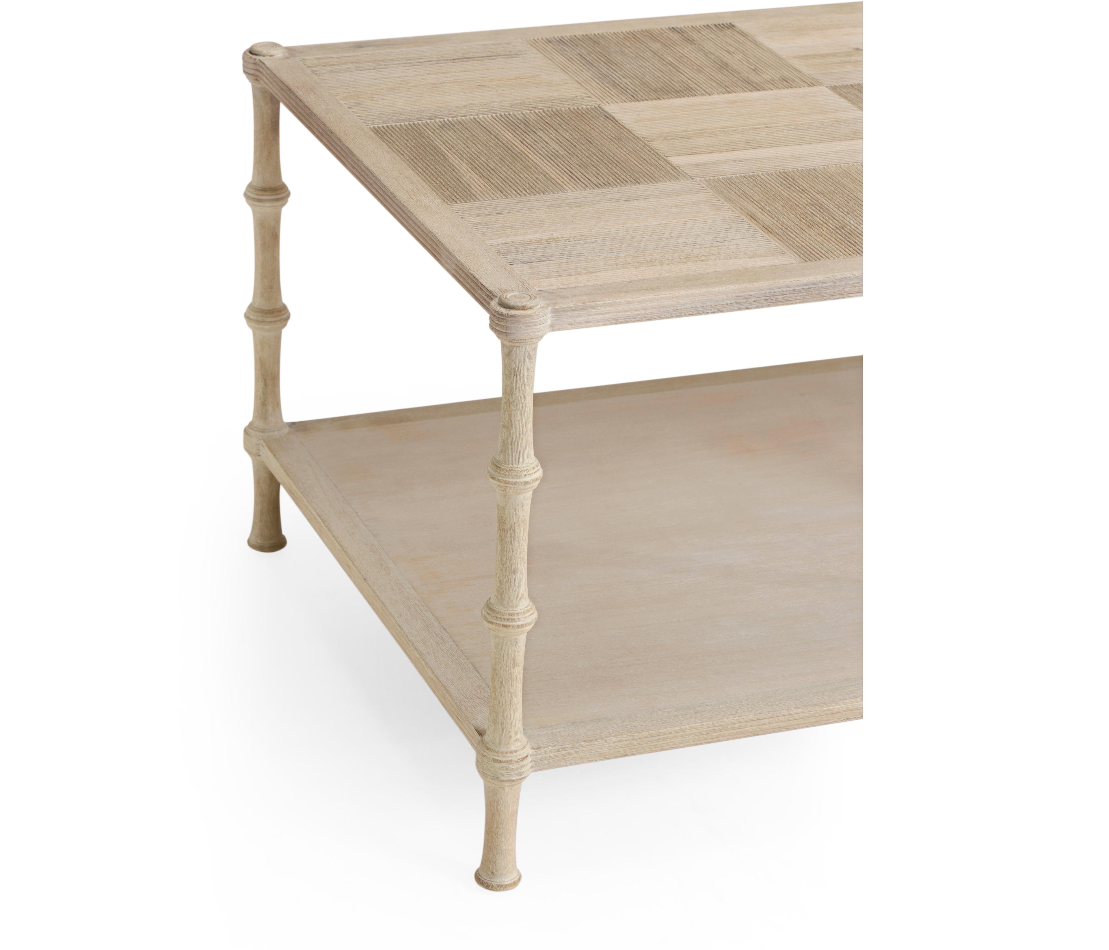 Jonathan Charles William Yeoward Bywater Rectangular Wood Washed Acacia Coffee Table